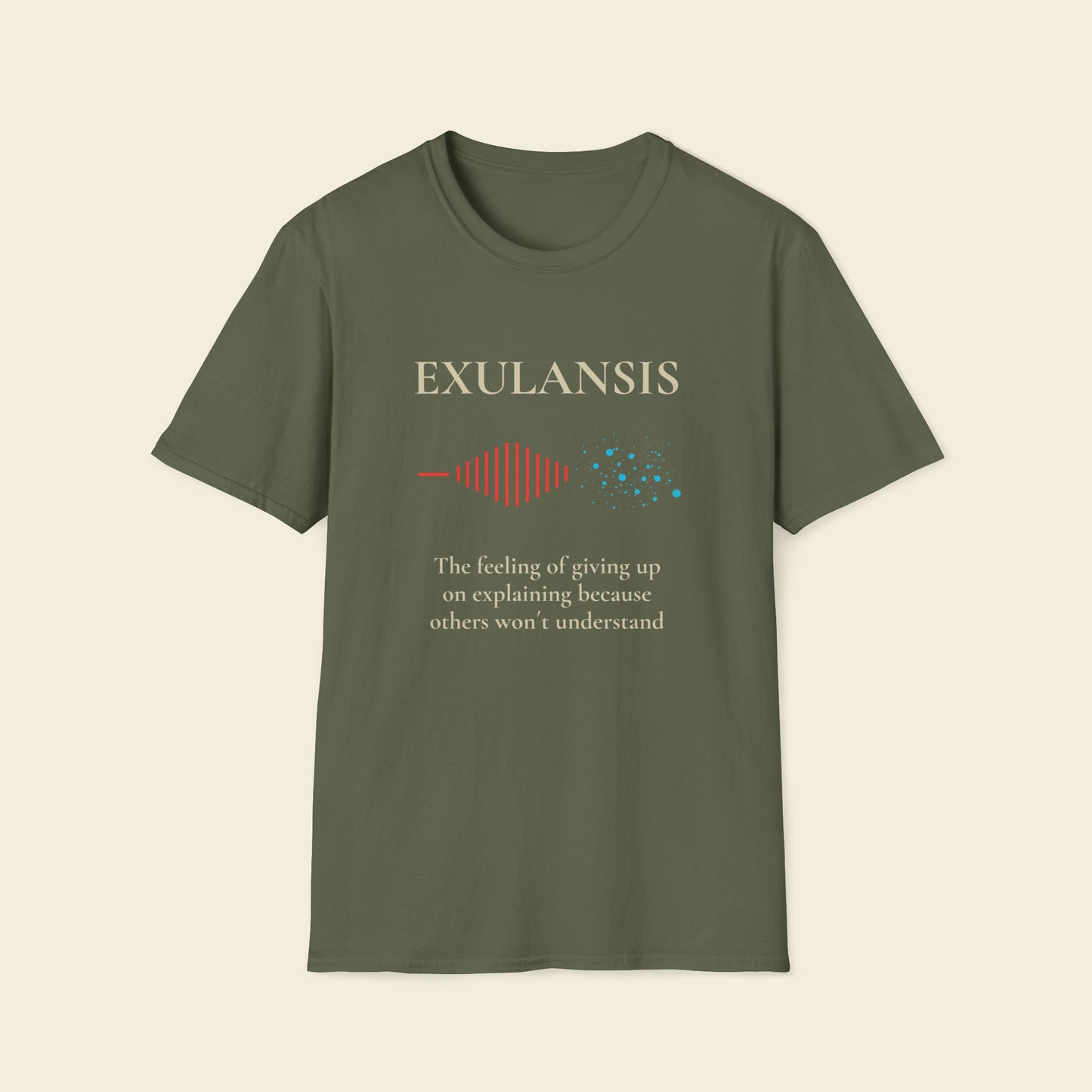 Exulansis – Minimalist Psychology Tee Military Green