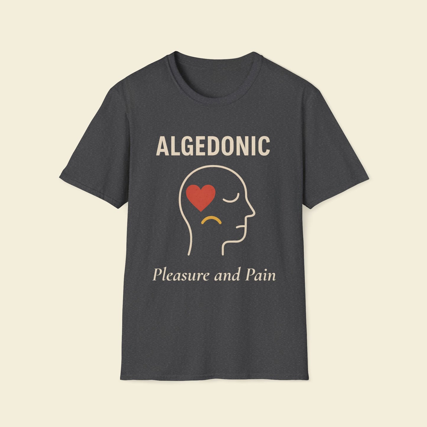 Algedonic – Minimalist Psychology Tee Dark Heather