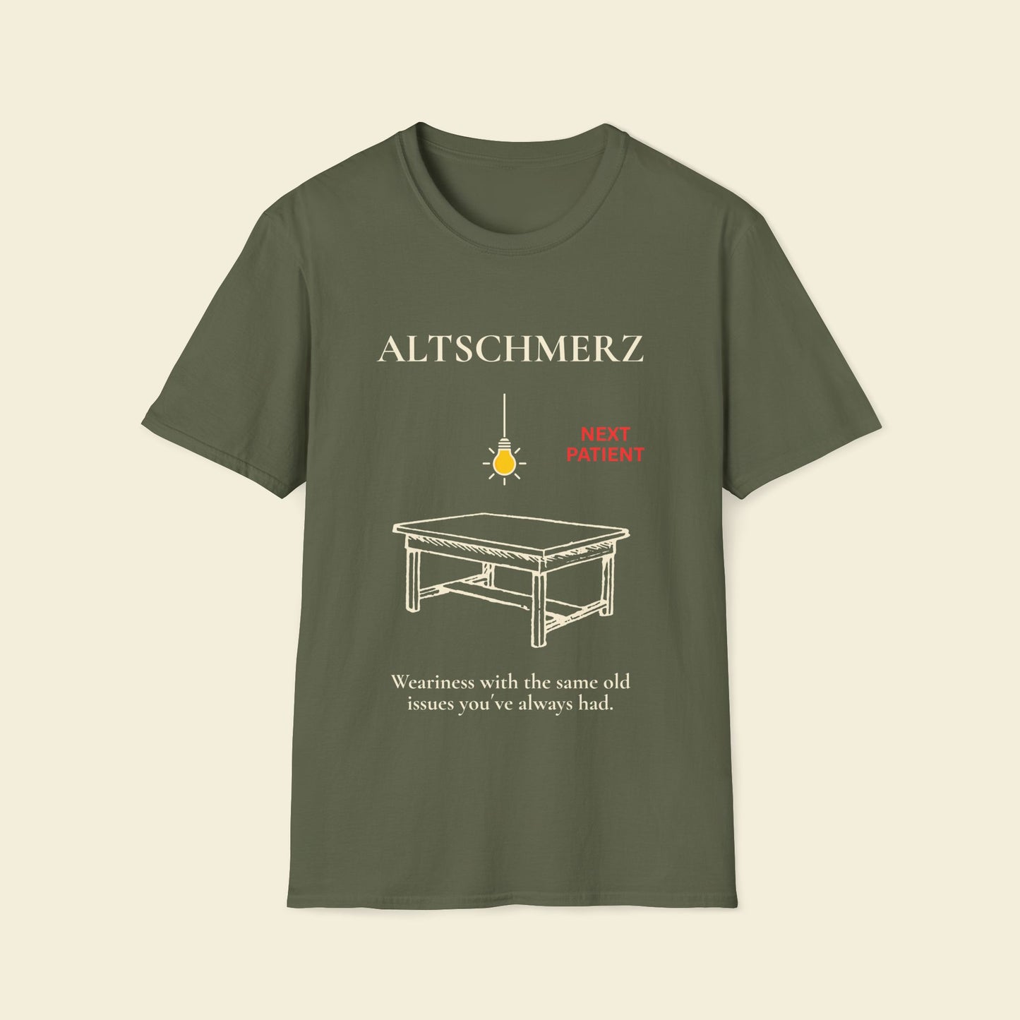 Altschmerz – Minimalist Psychology Tee Military Green