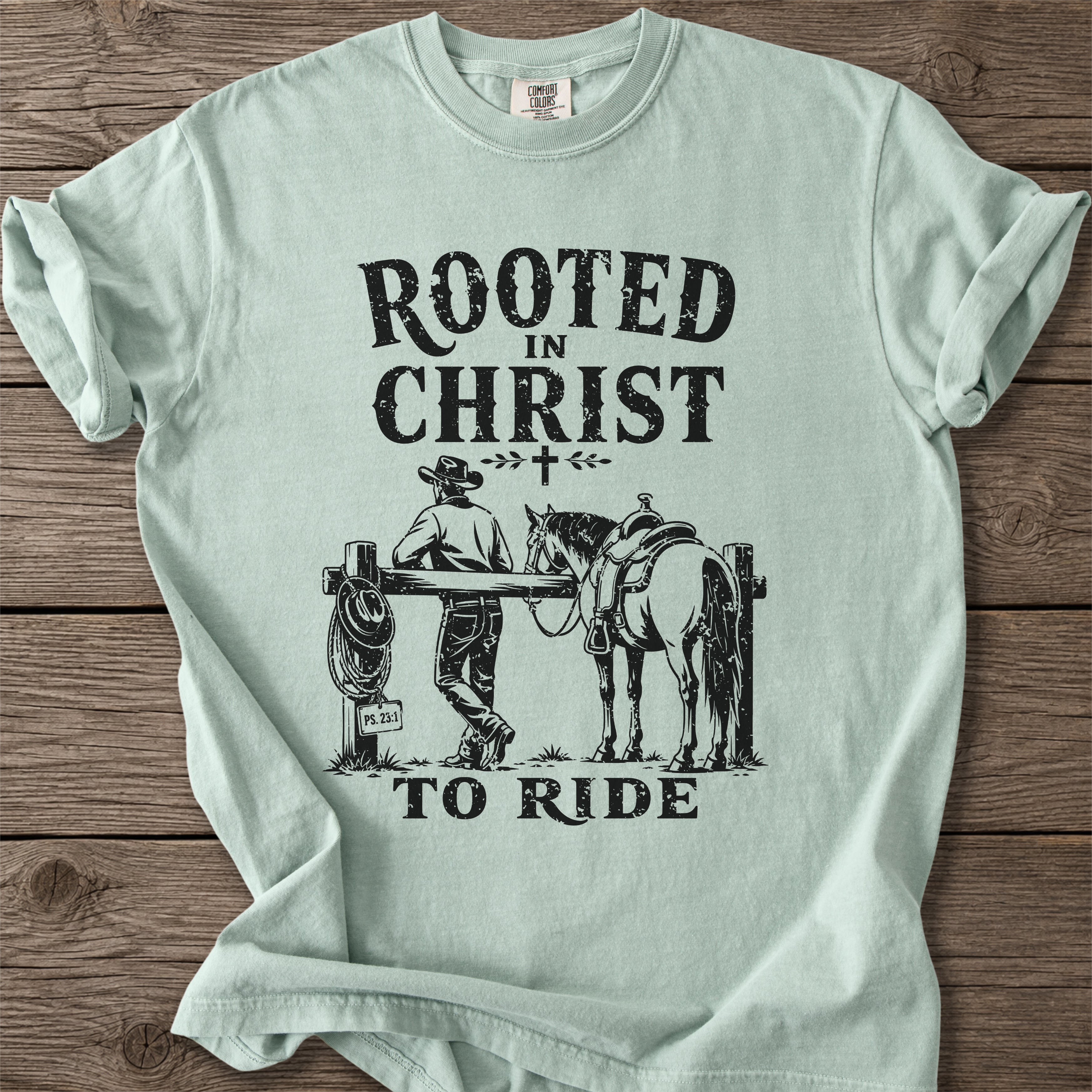 Rooted in Christ To Ride T-Shirt