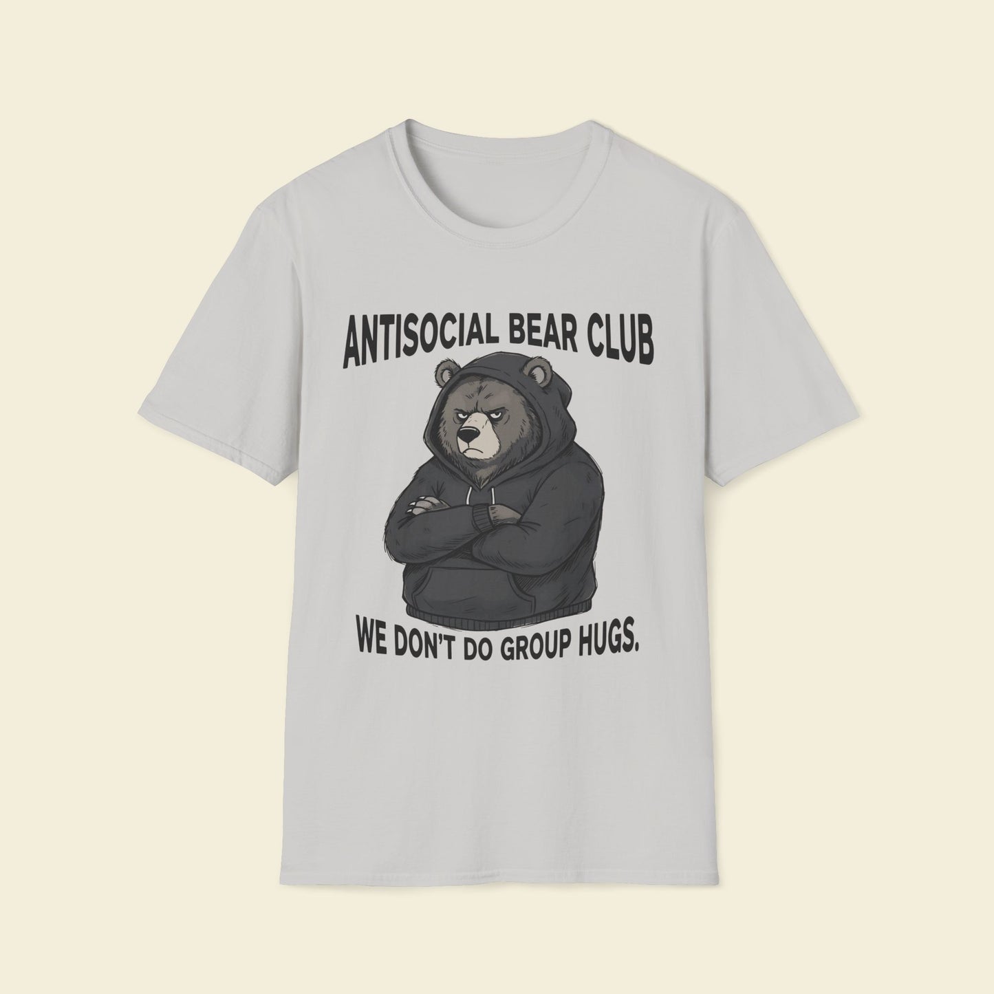 Antisocial Bear Club – Humor Graphic Tee
