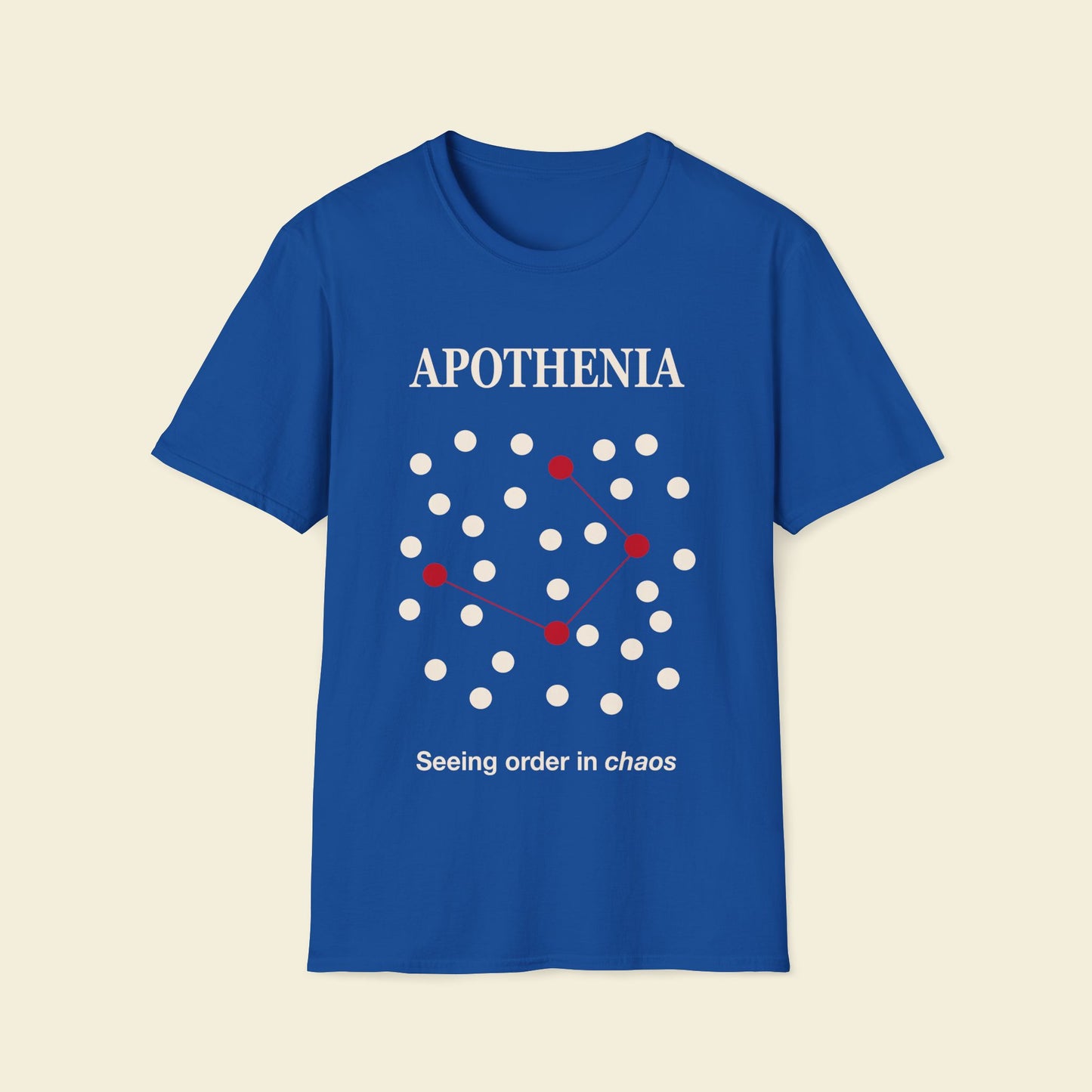 Apophenia – Minimalist Psychology Tee Royal