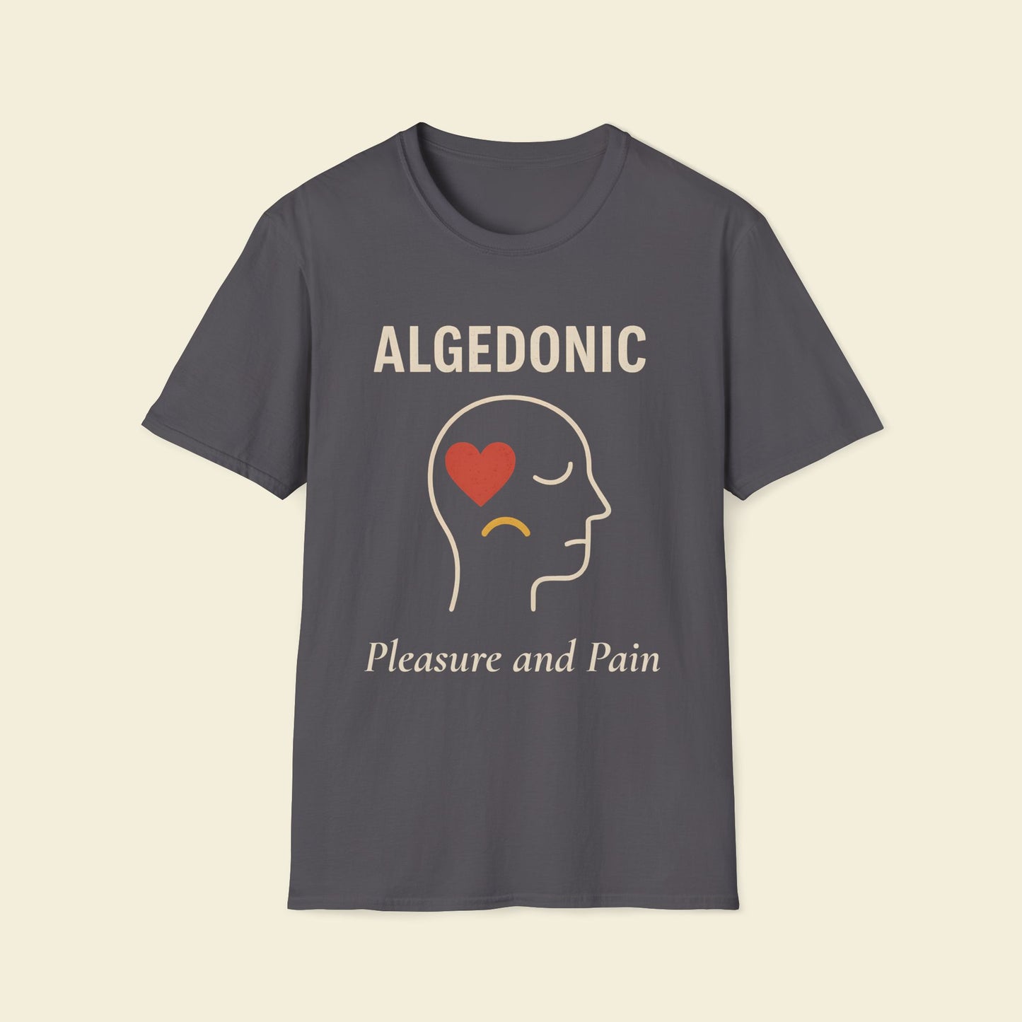 Algedonic – Minimalist Psychology Tee Charcoal