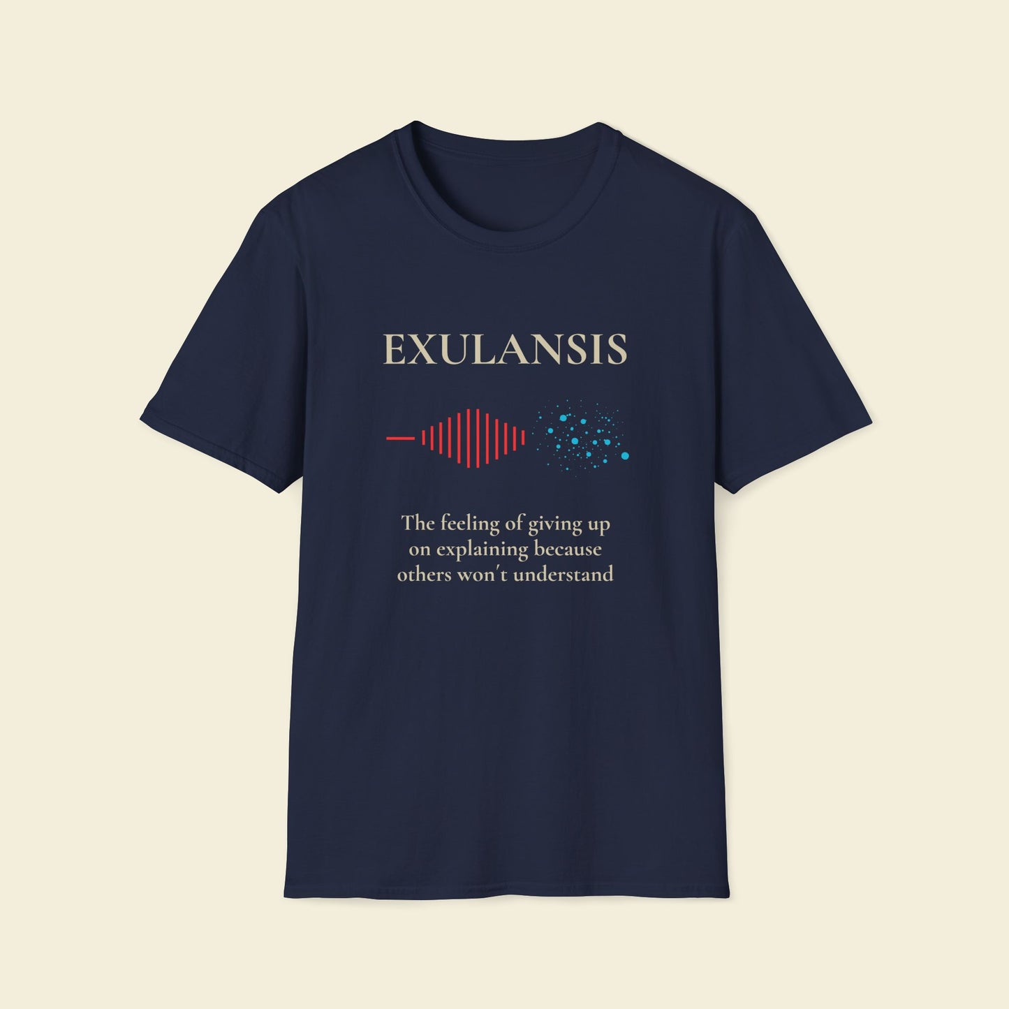 Exulansis – Minimalist Psychology Tee Navy