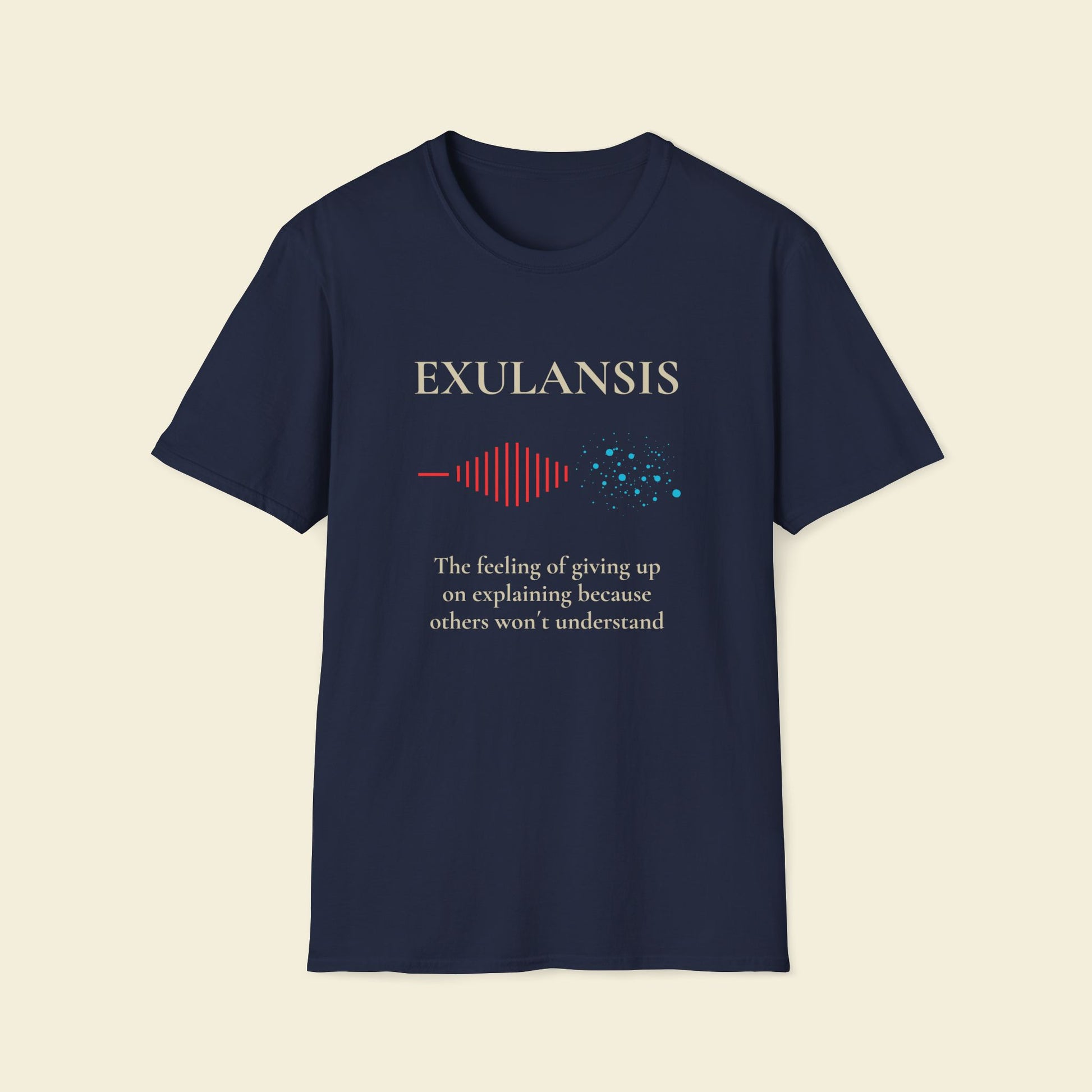 Exulansis – Minimalist Psychology Tee Navy
