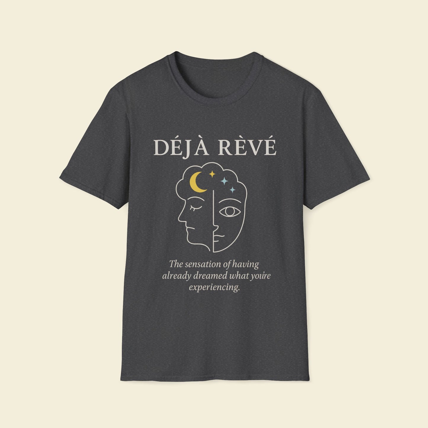 Déjà Rêvé – Minimalist Psychology Tee Dark Heather