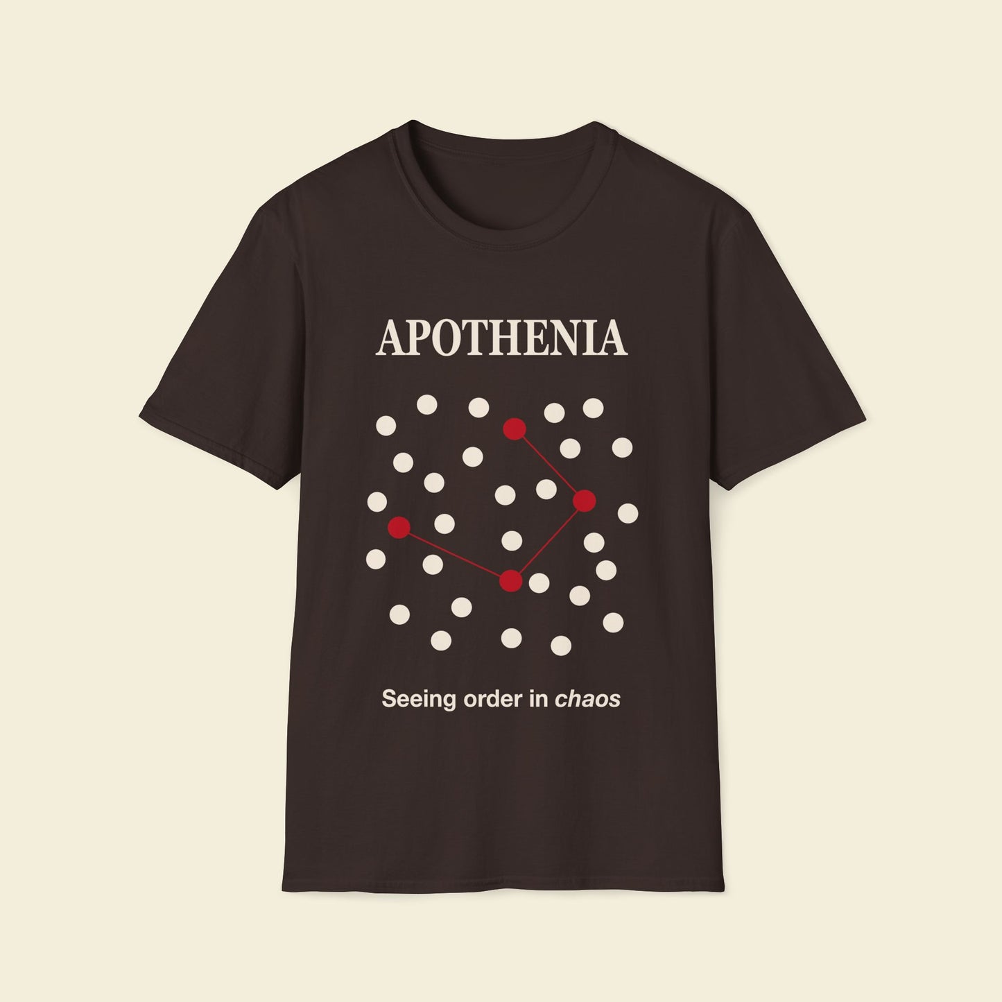 Apophenia – Minimalist Psychology Tee Chocolate