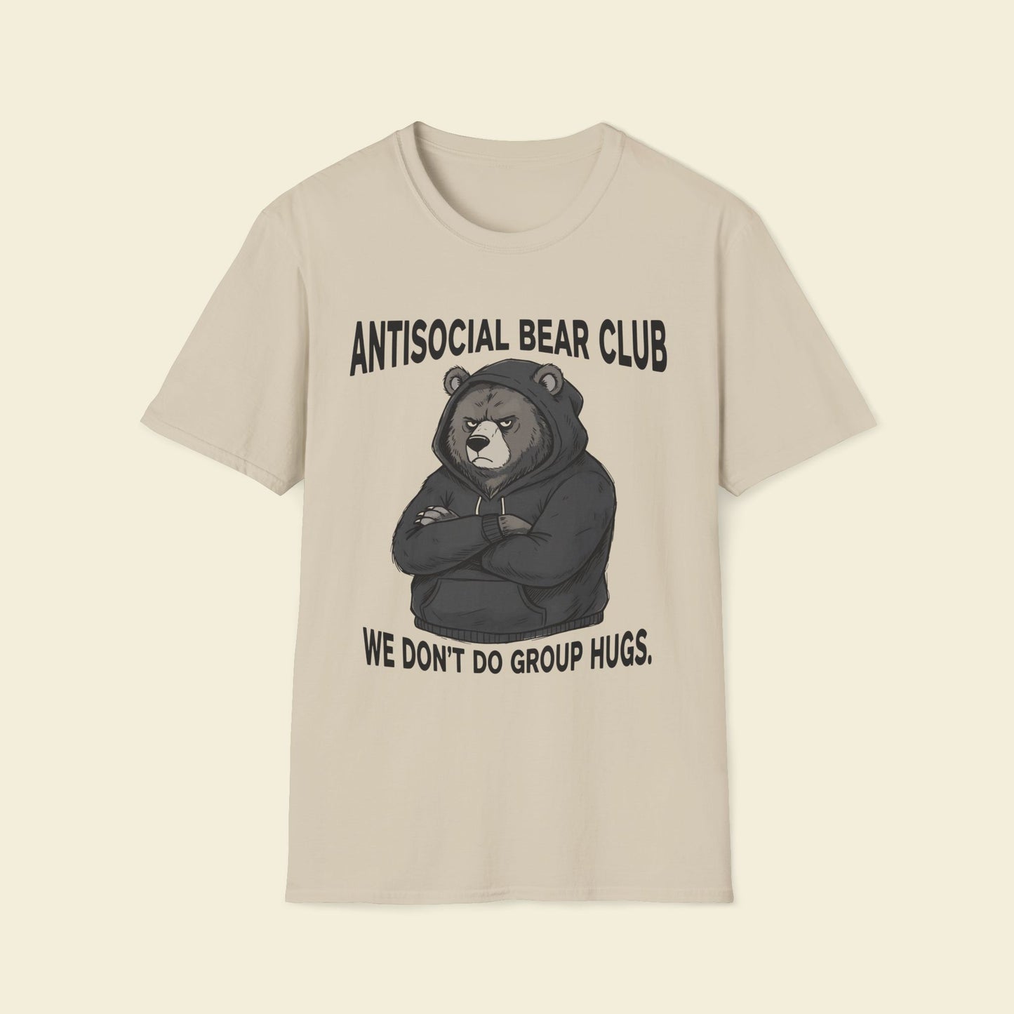 Antisocial Bear Club – Humor Graphic Tee