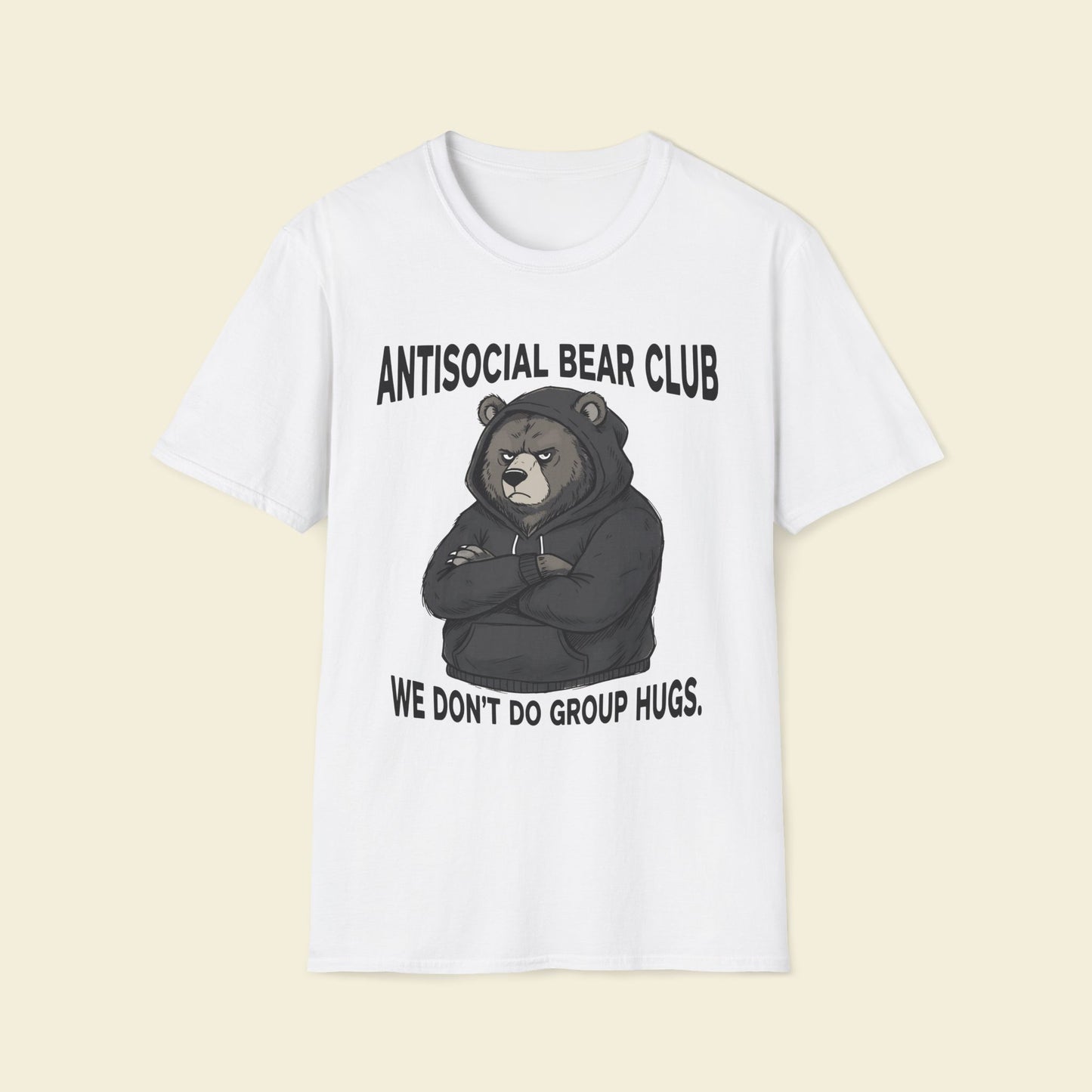 Antisocial Bear Club – Humor Graphic Tee