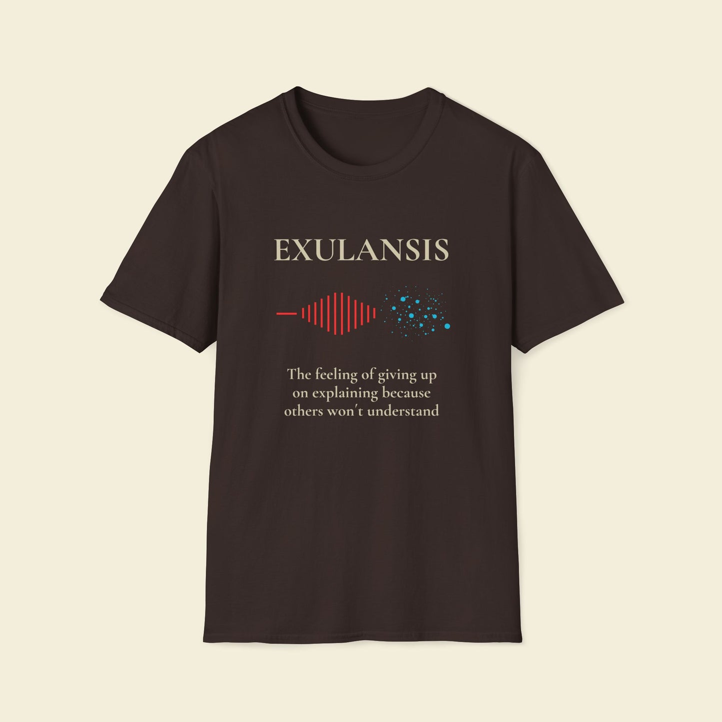 Exulansis – Minimalist Psychology Tee Chocolate