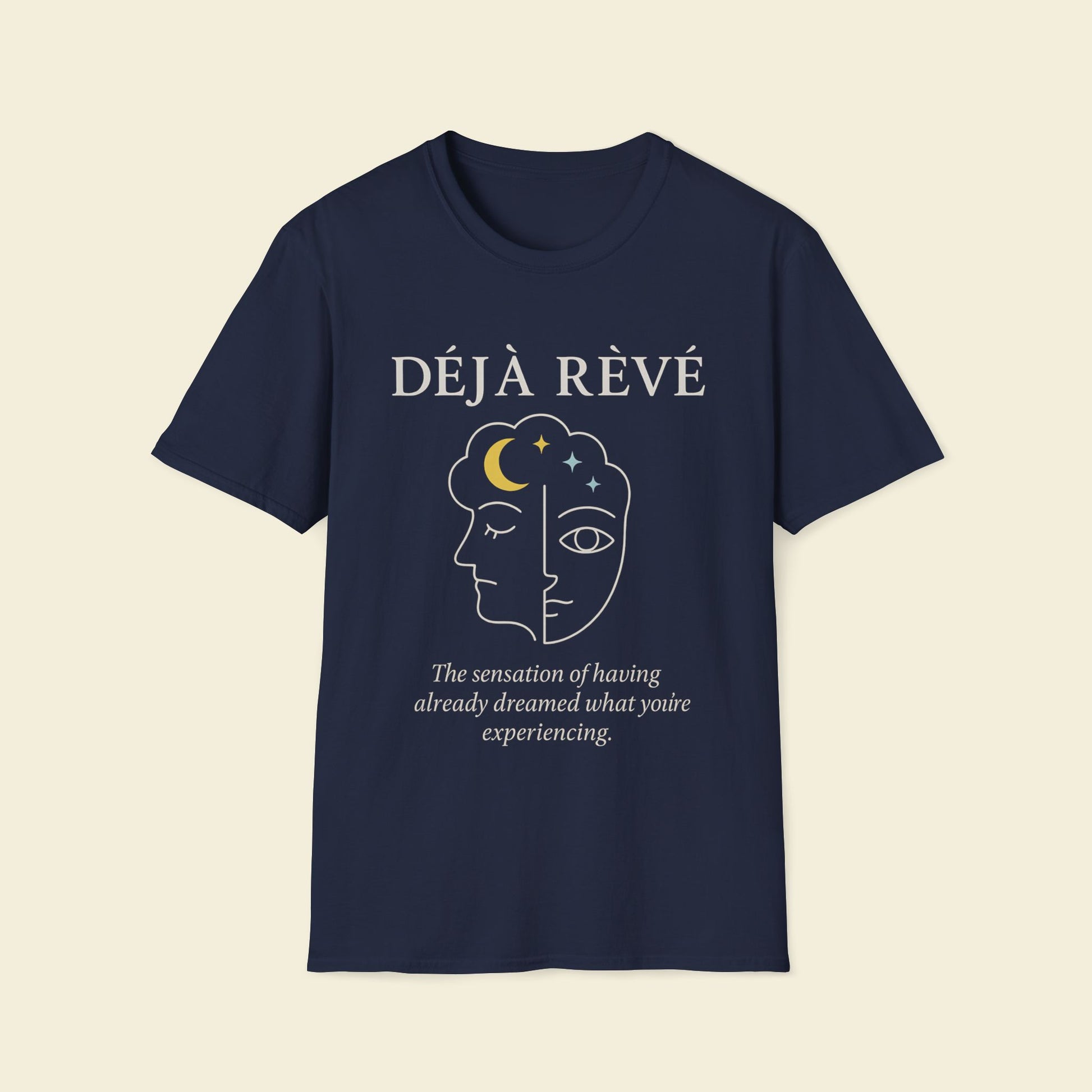 Déjà Rêvé – Minimalist Psychology Tee Navy