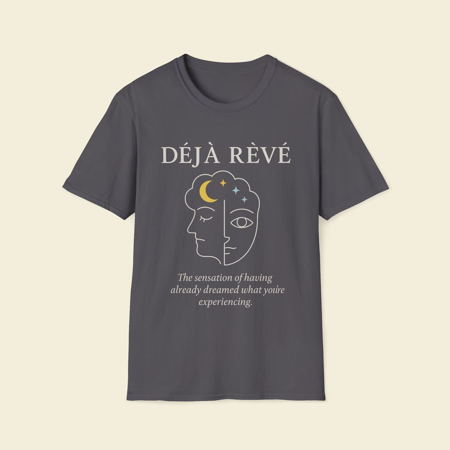 Déjà Rêvé – Minimalist Psychology Tee Charcoal