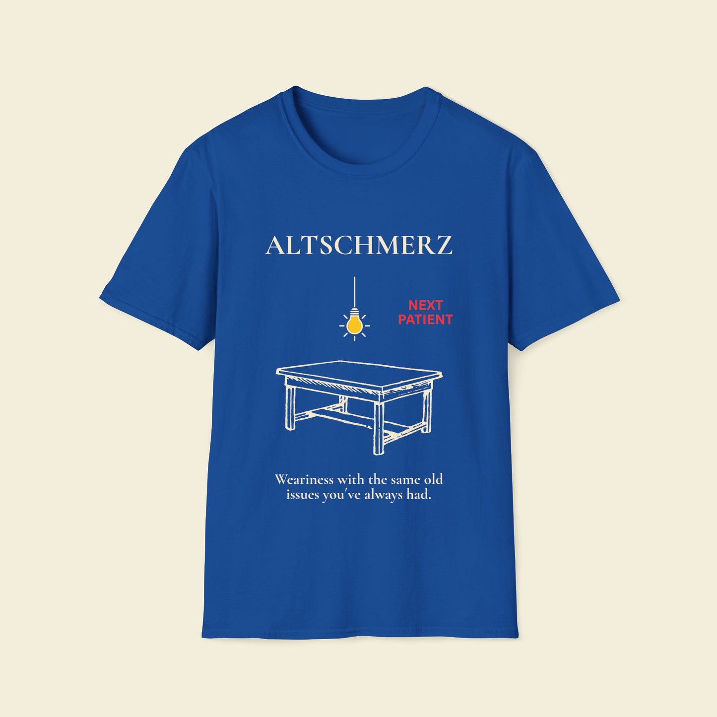 Altschmerz – Minimalist Psychology Tee Royal