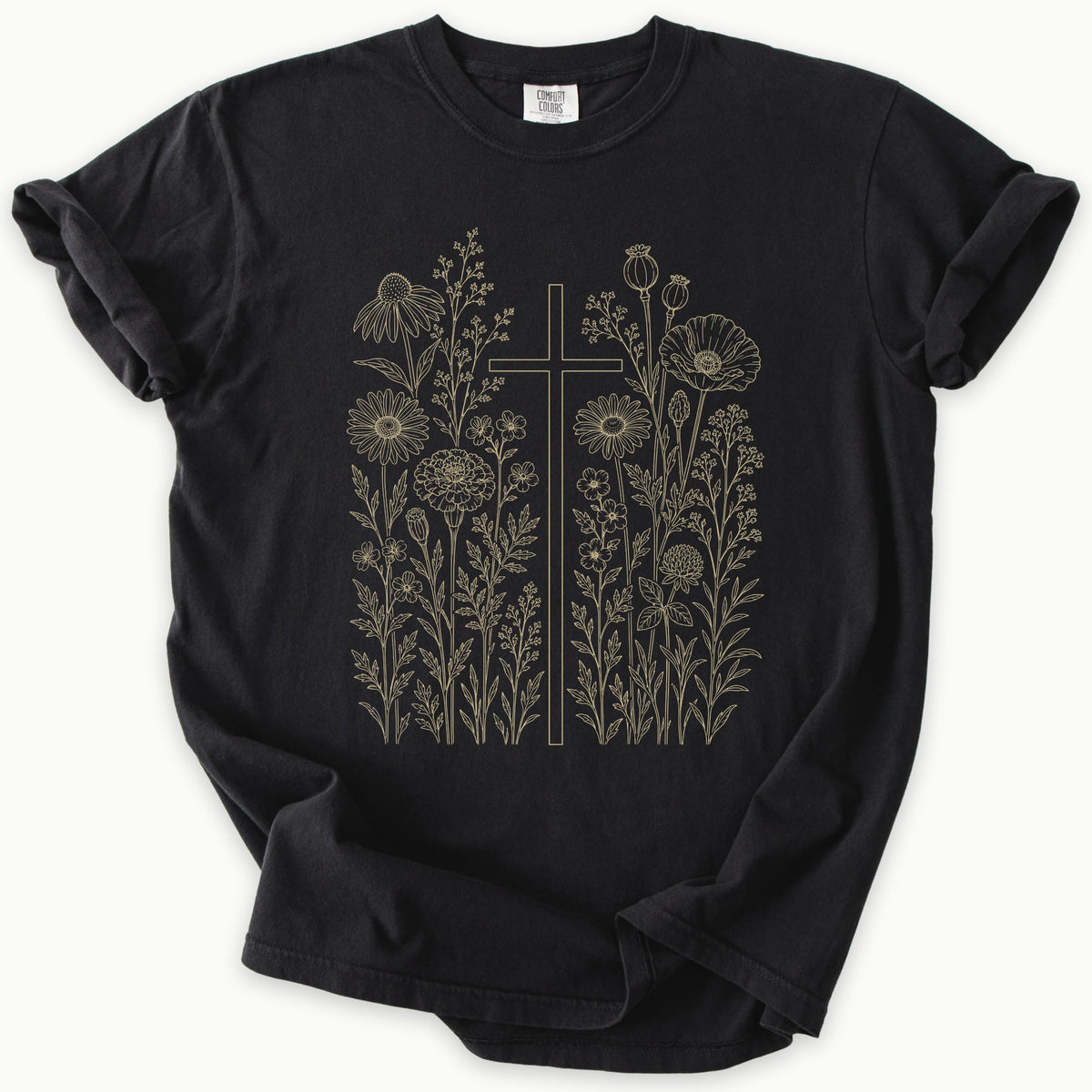 Floral Cross T-Shirt