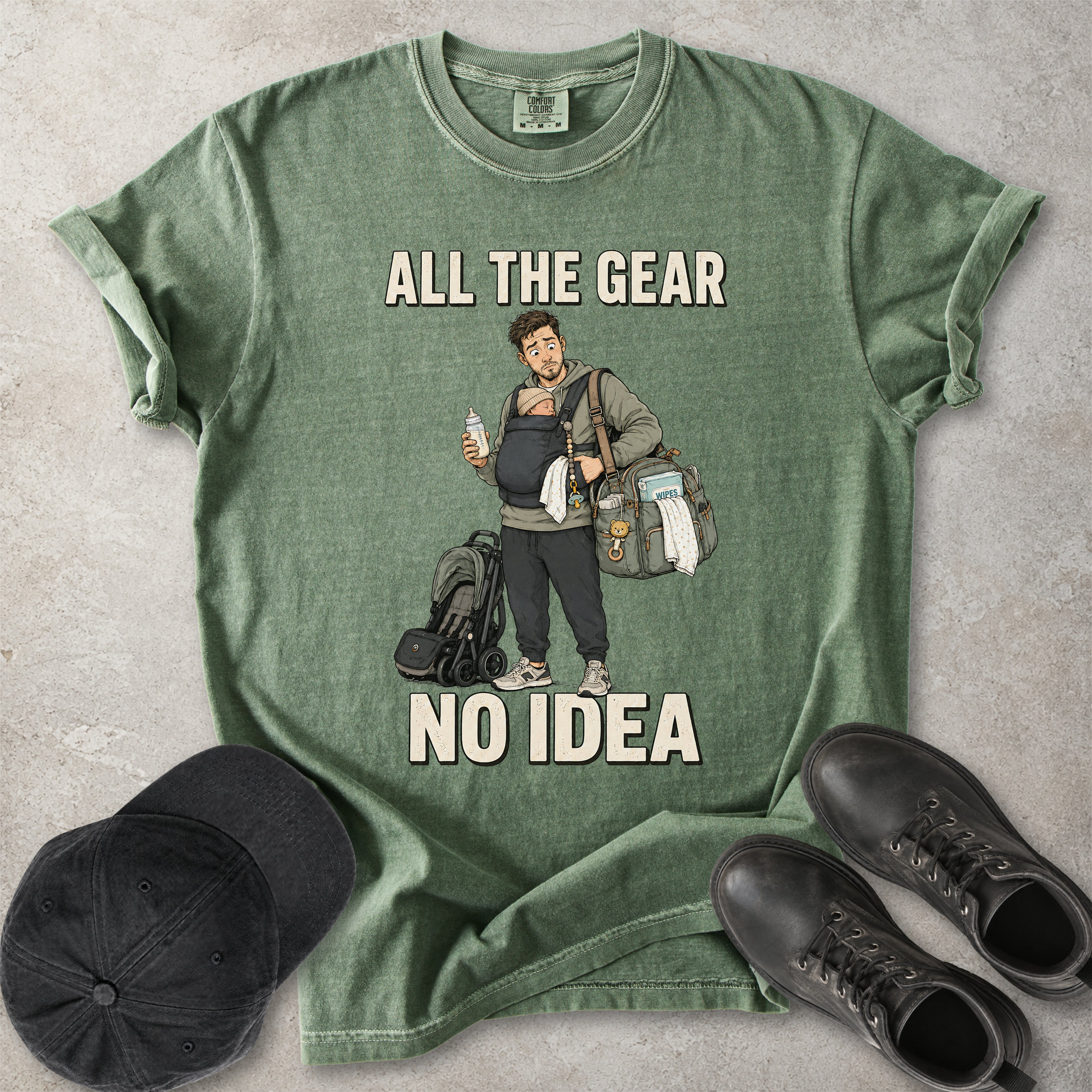 All the Gear No Idea New Dad T-Shirt