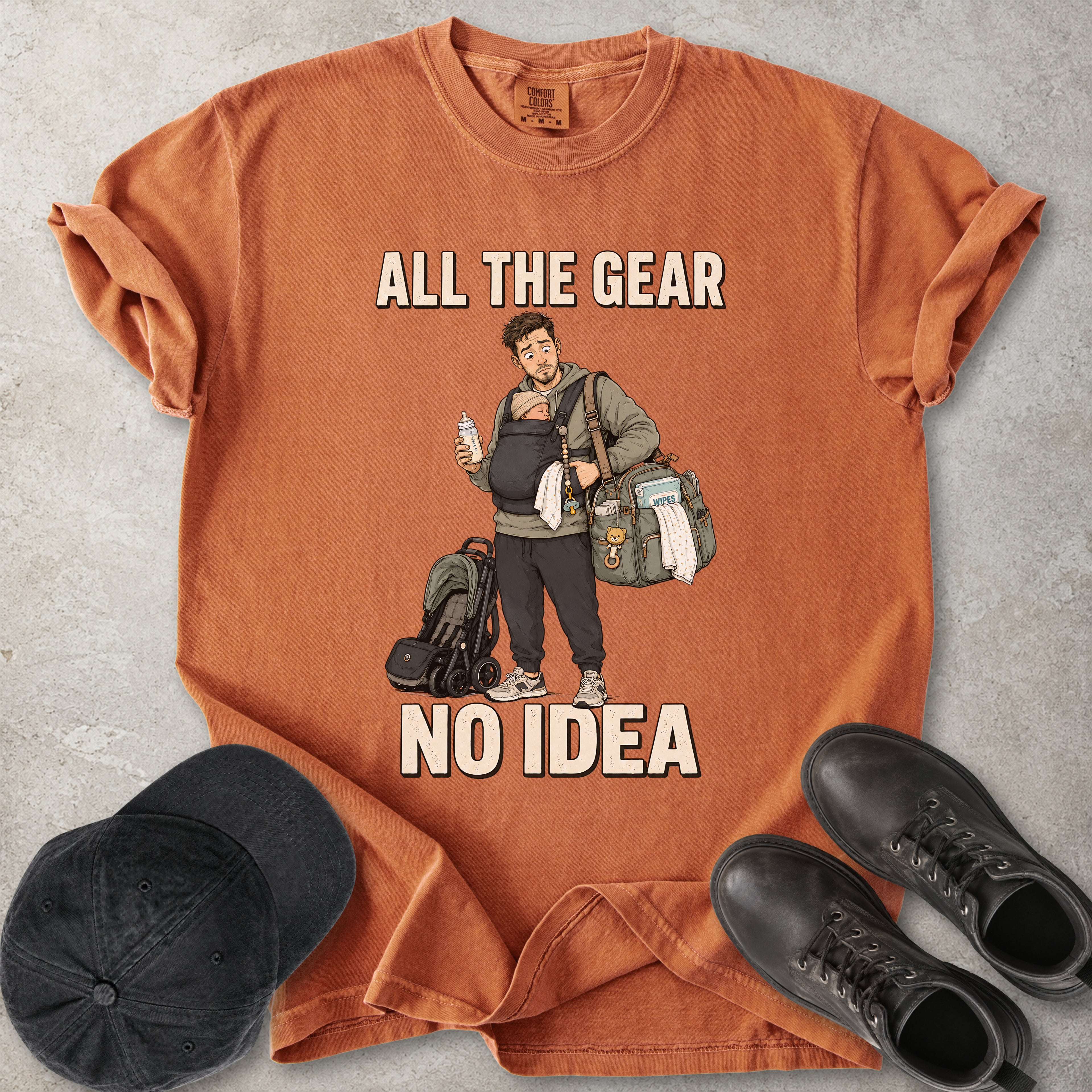 All the Gear No Idea New Dad T-Shirt