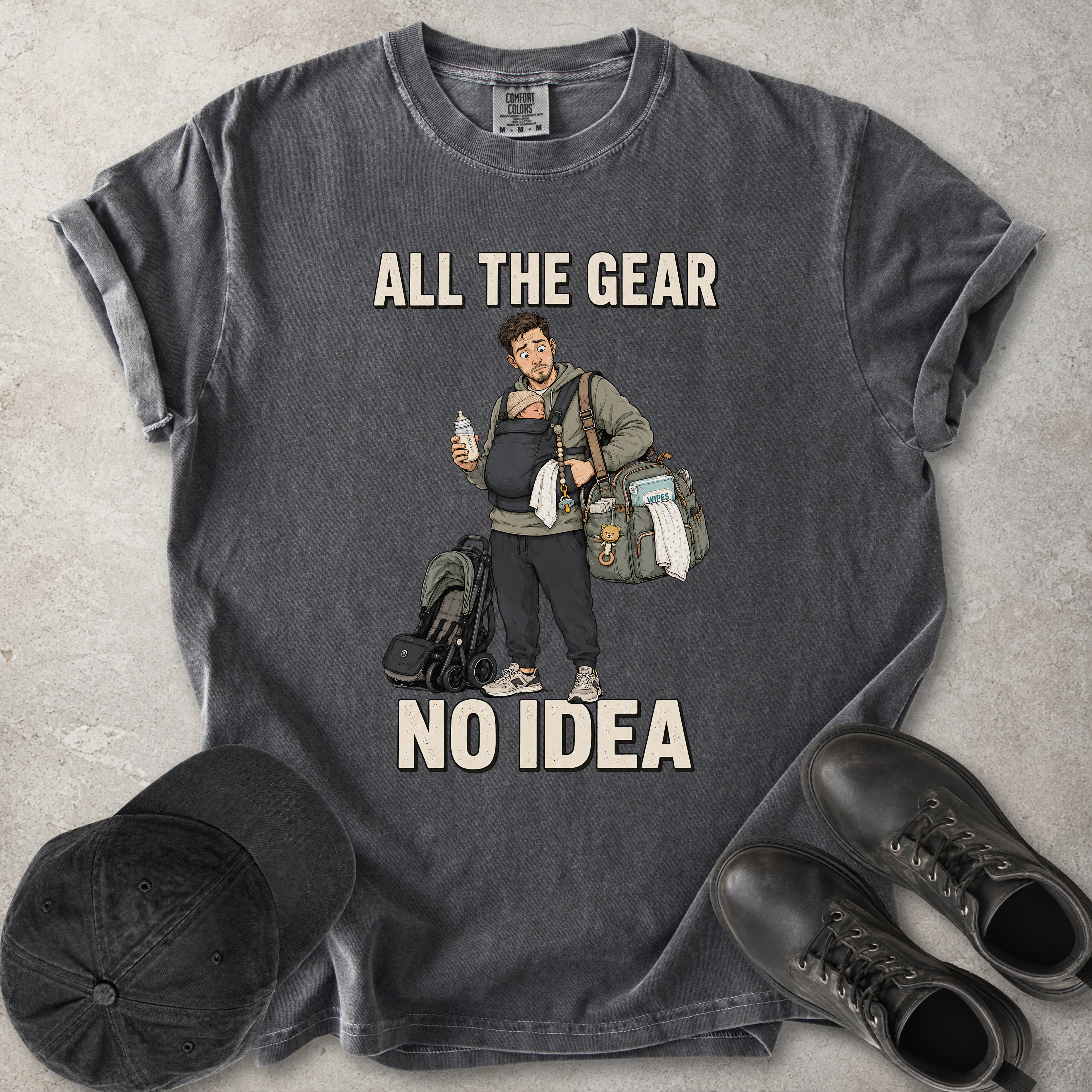 All the Gear No Idea New Dad T-Shirt