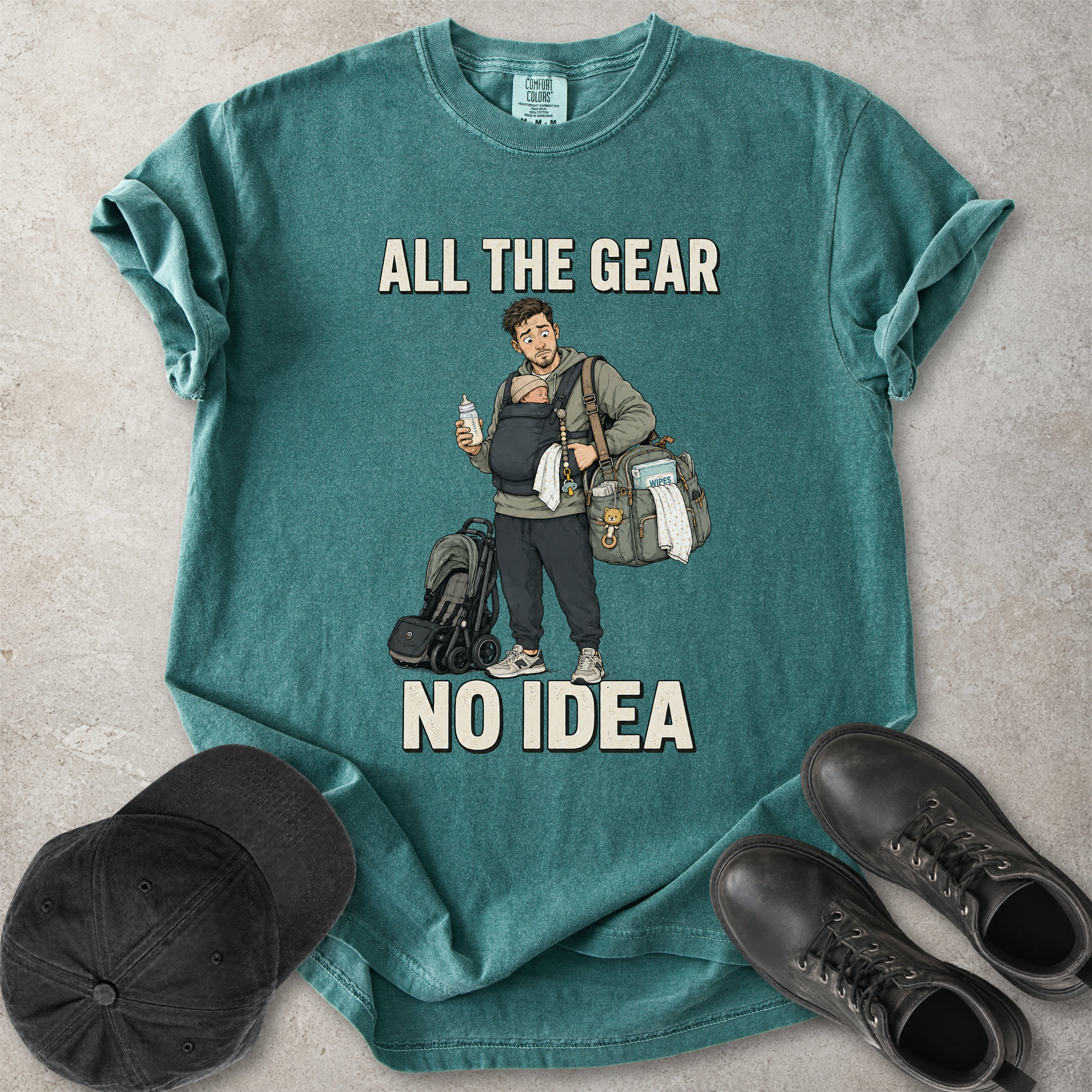 All the Gear No Idea New Dad T-Shirt