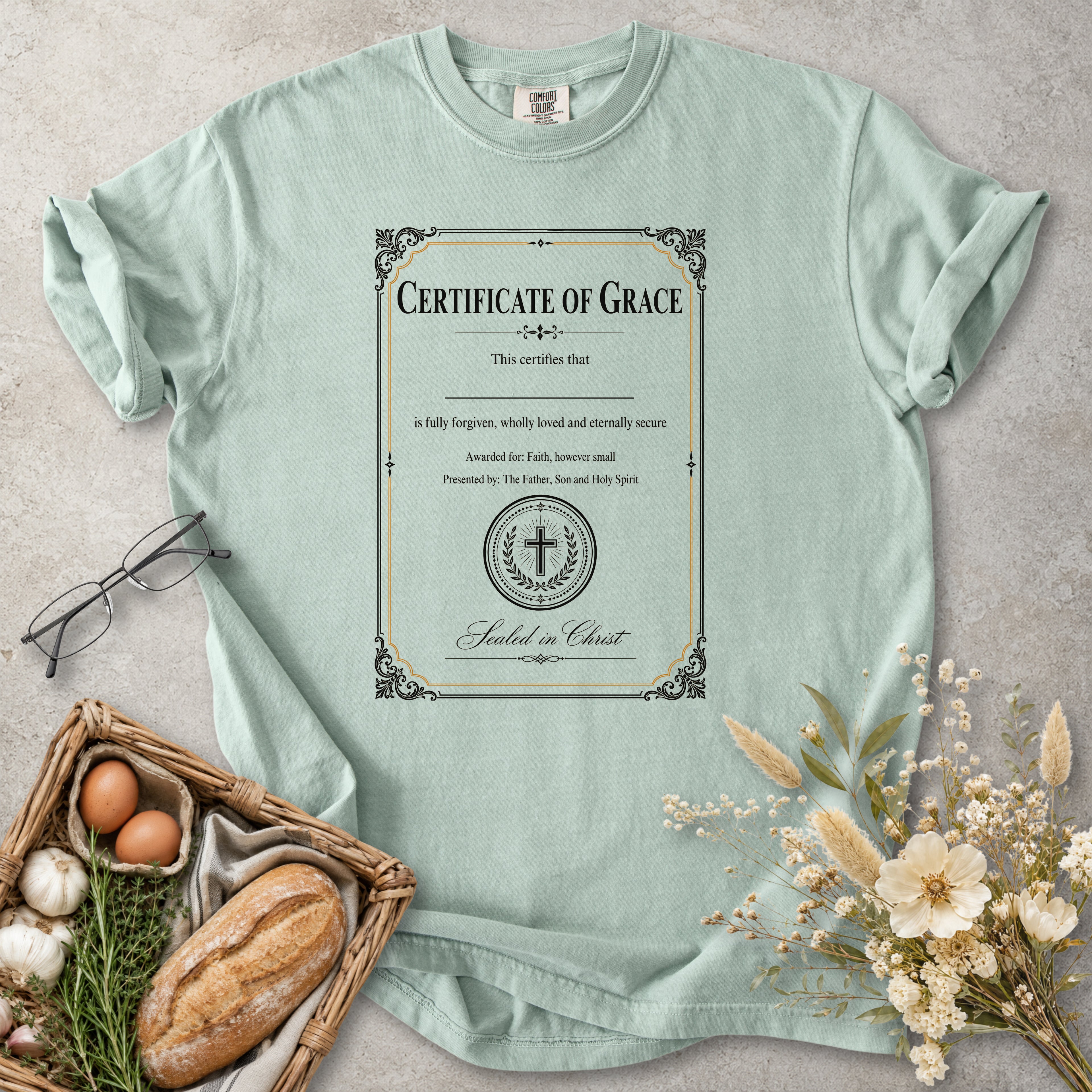 Certificate of Grace Christian Faith T-Shirt
