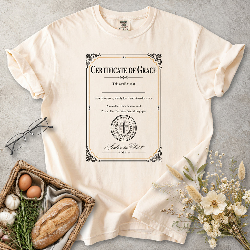 Certificate of Grace Christian Faith T-Shirt