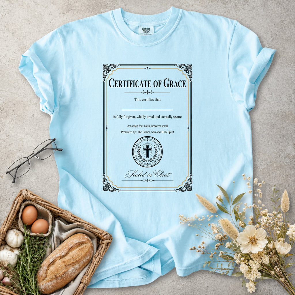 Certificate of Grace Christian Faith T-Shirt