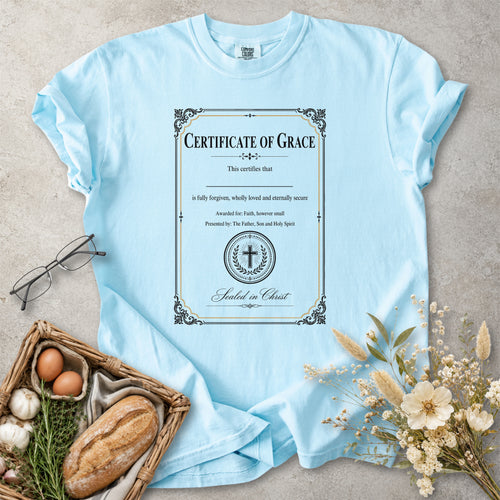 Certificate of Grace Christian Faith T-Shirt