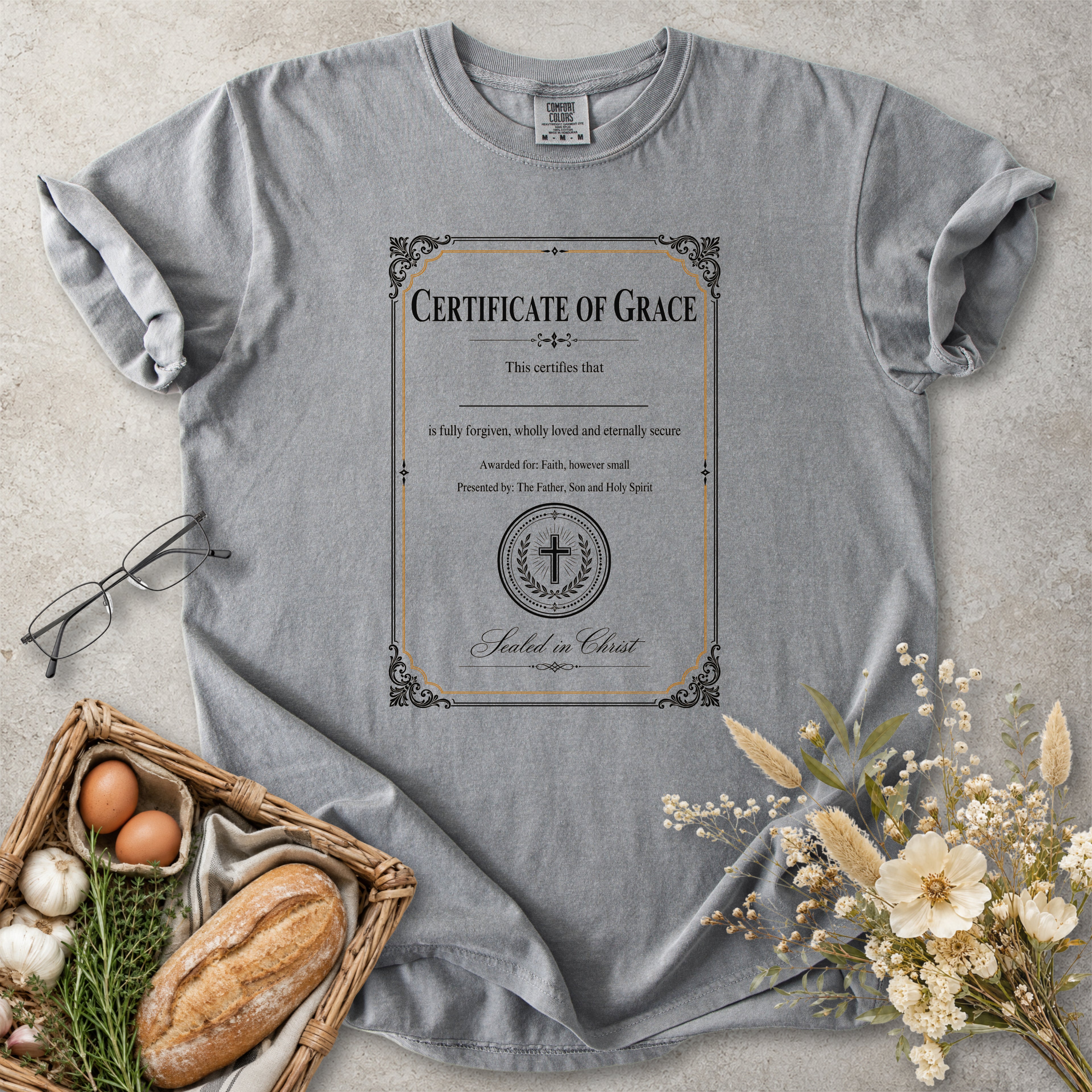 Certificate of Grace Christian Faith T-Shirt
