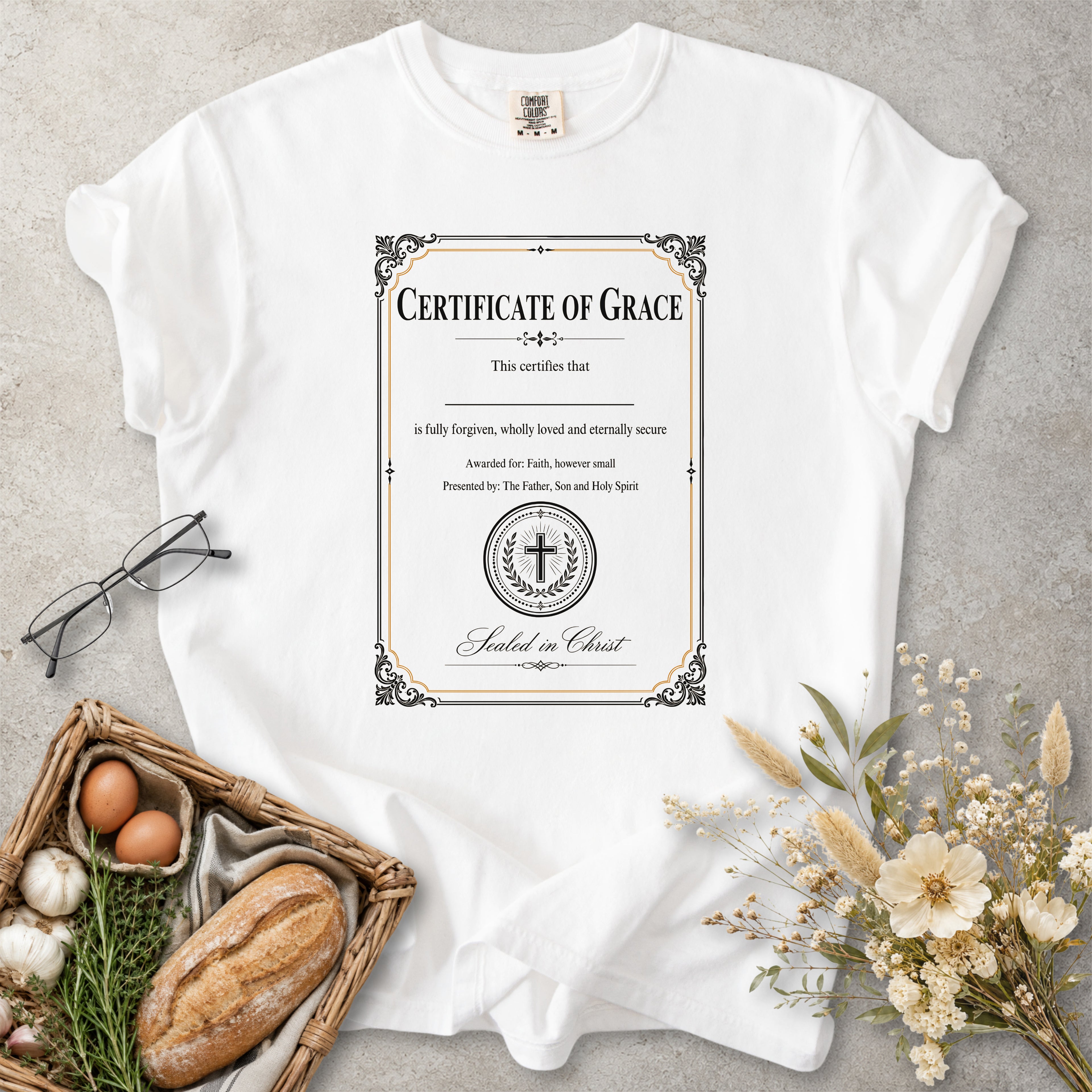 Certificate of Grace Christian Faith T-Shirt