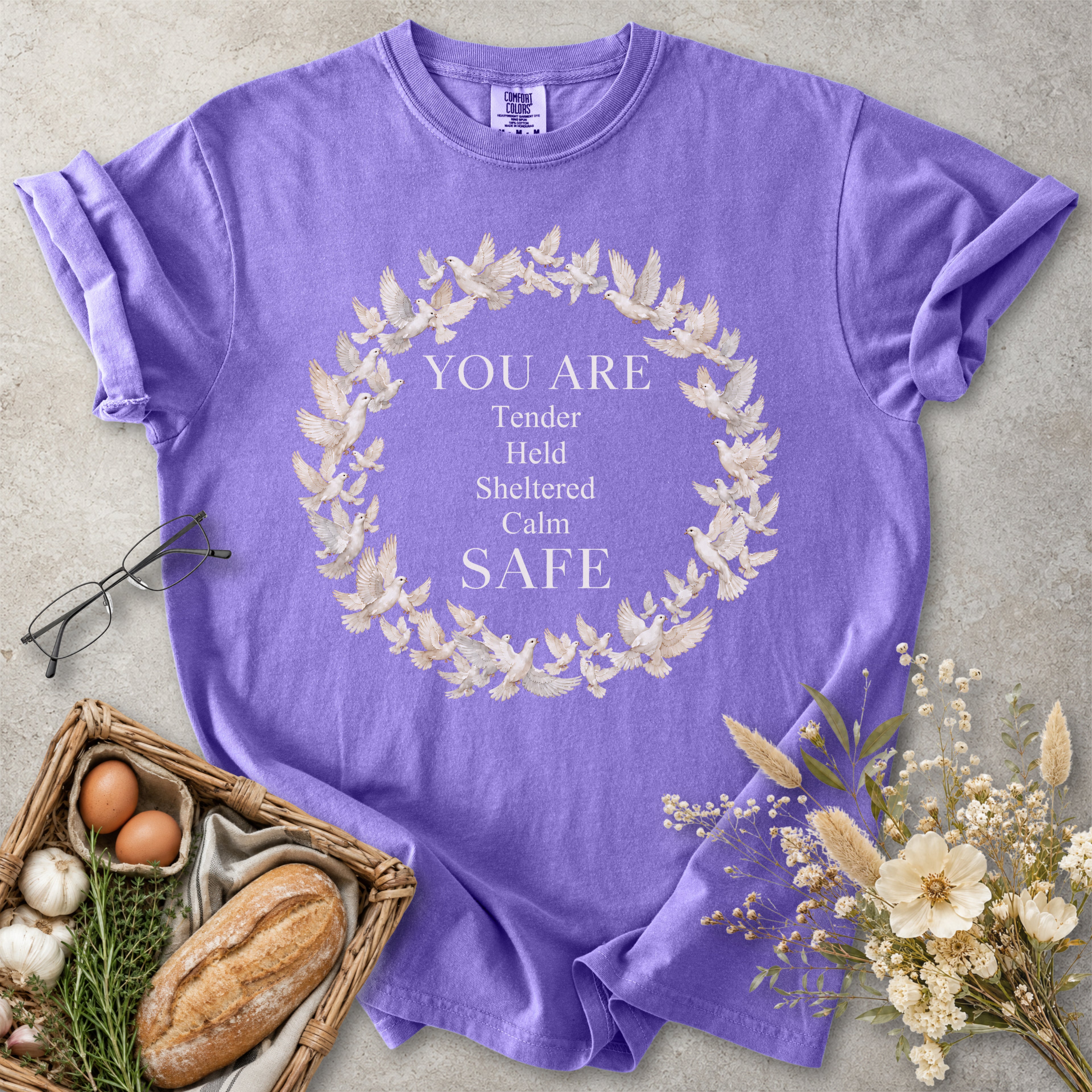You Are Safe Christian Dove Faith T-Shirt