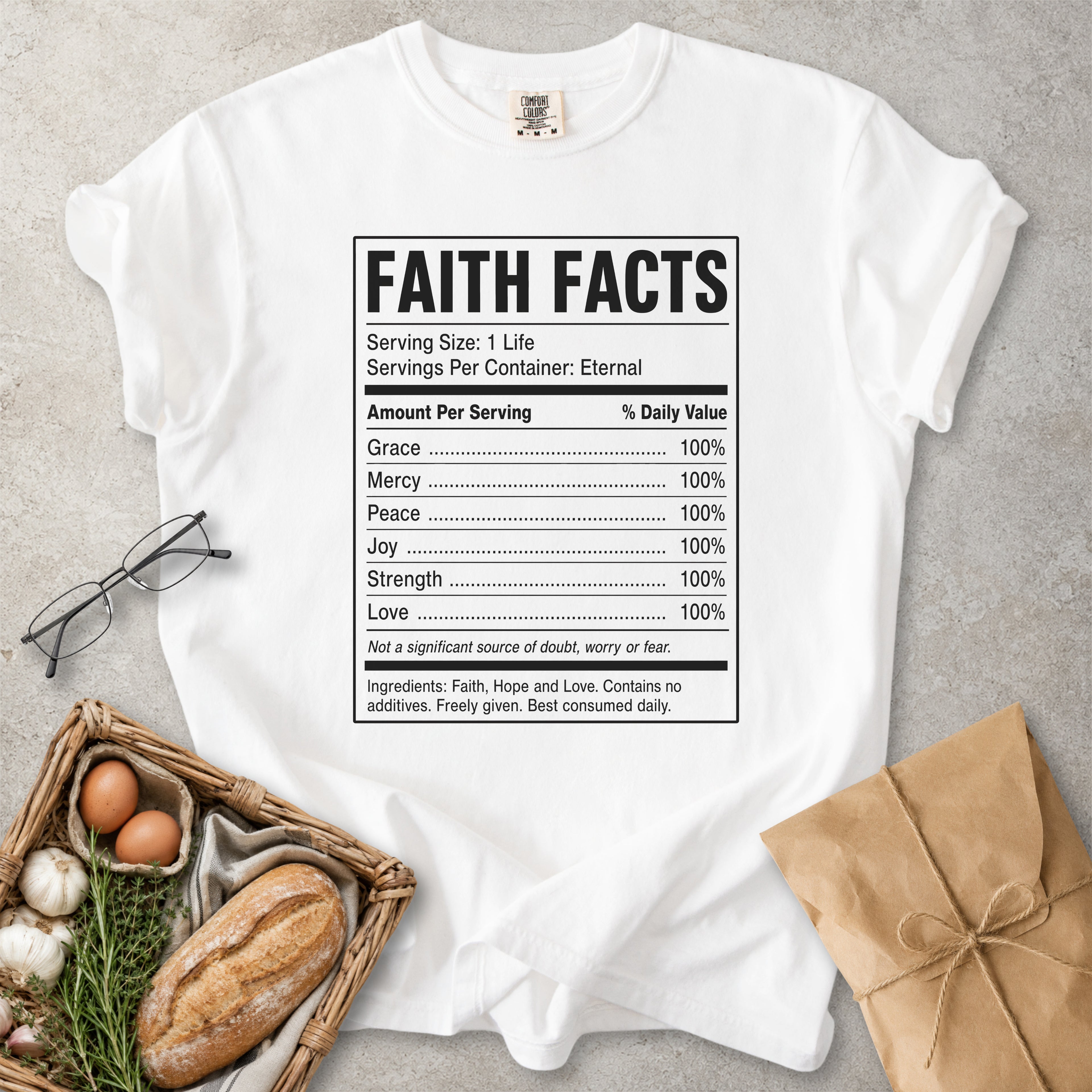 Faith Facts Christian Nutrition T-Shirt