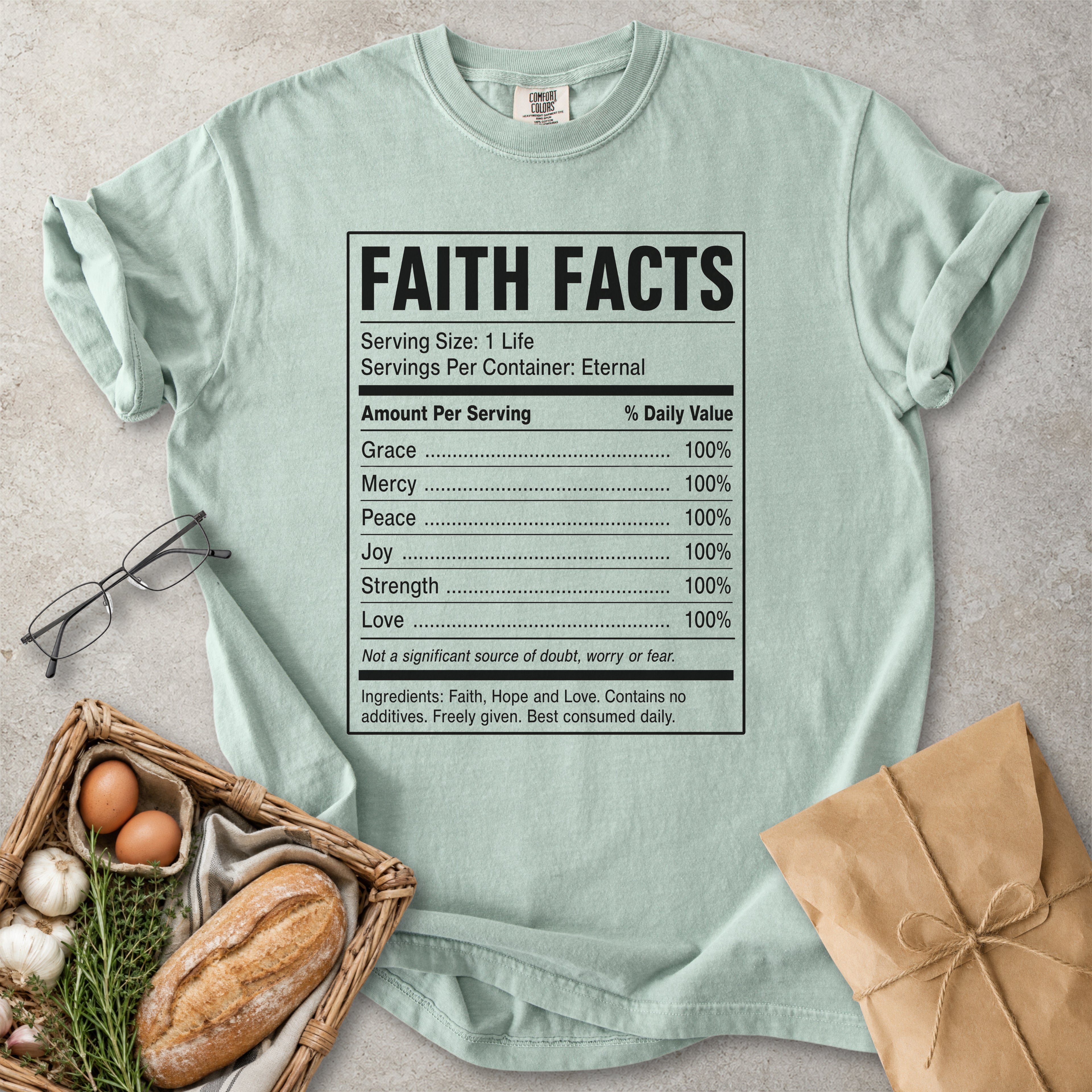 Faith Facts Christian Nutrition T-Shirt