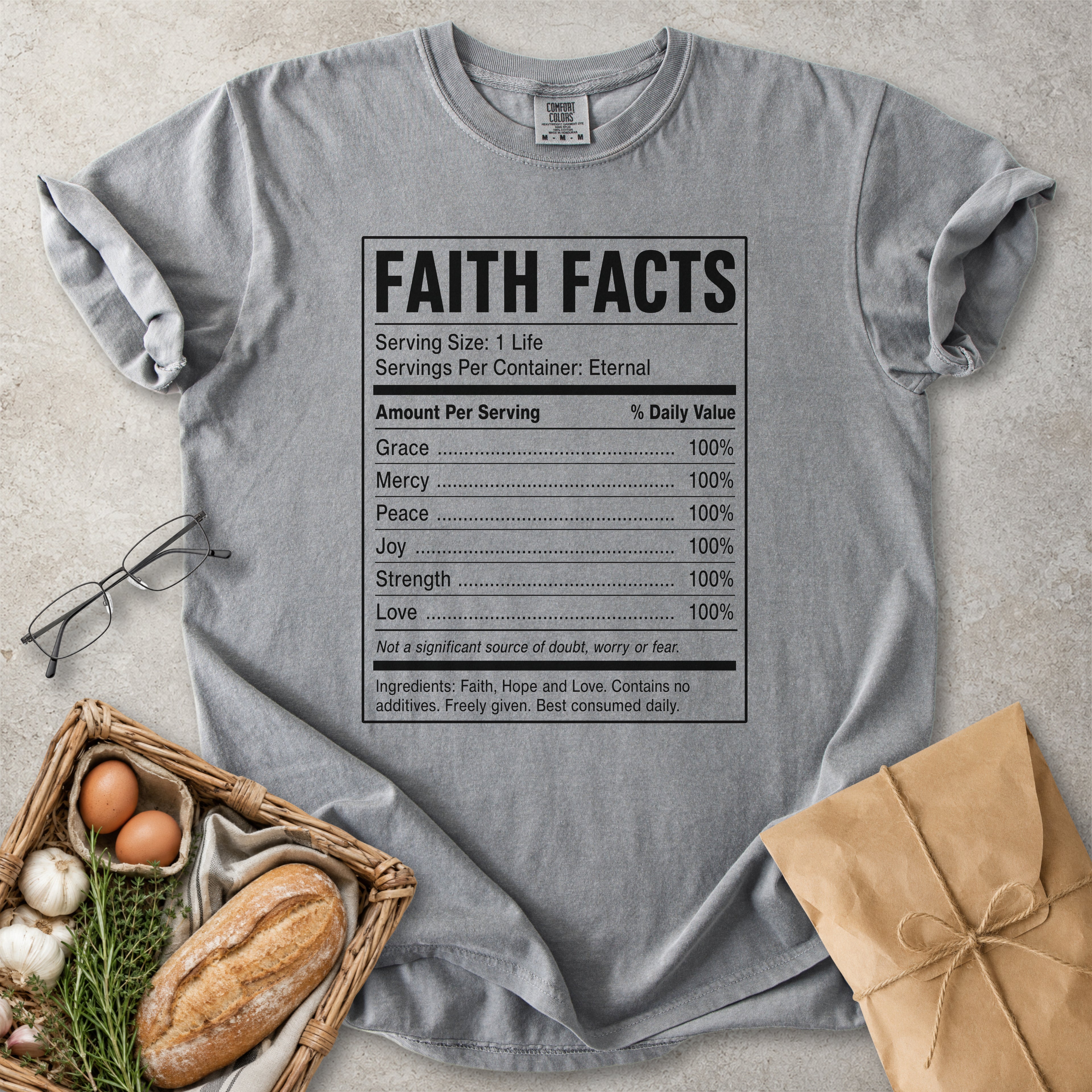 Faith Facts Christian Nutrition T-Shirt