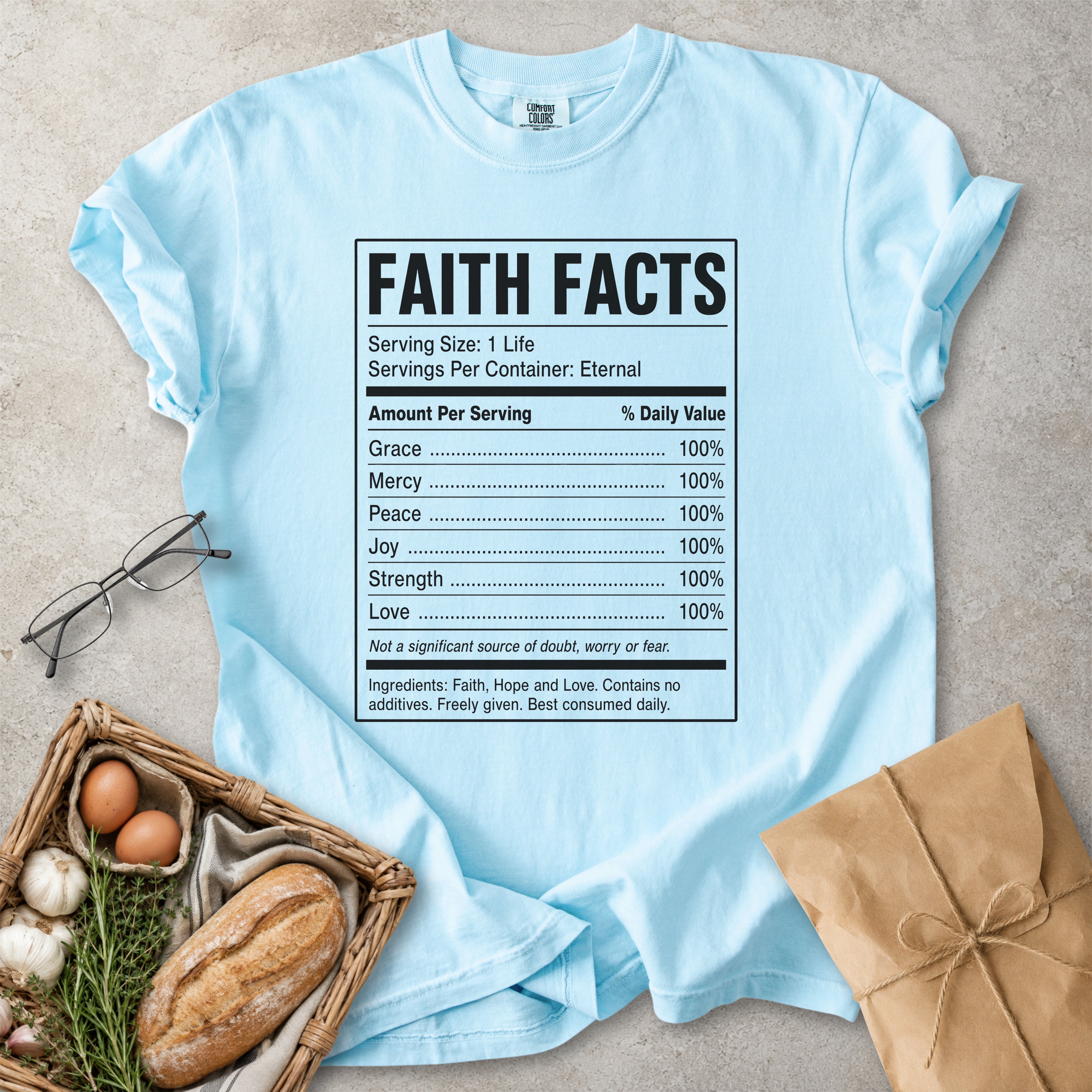 Faith Facts Christian Nutrition T-Shirt