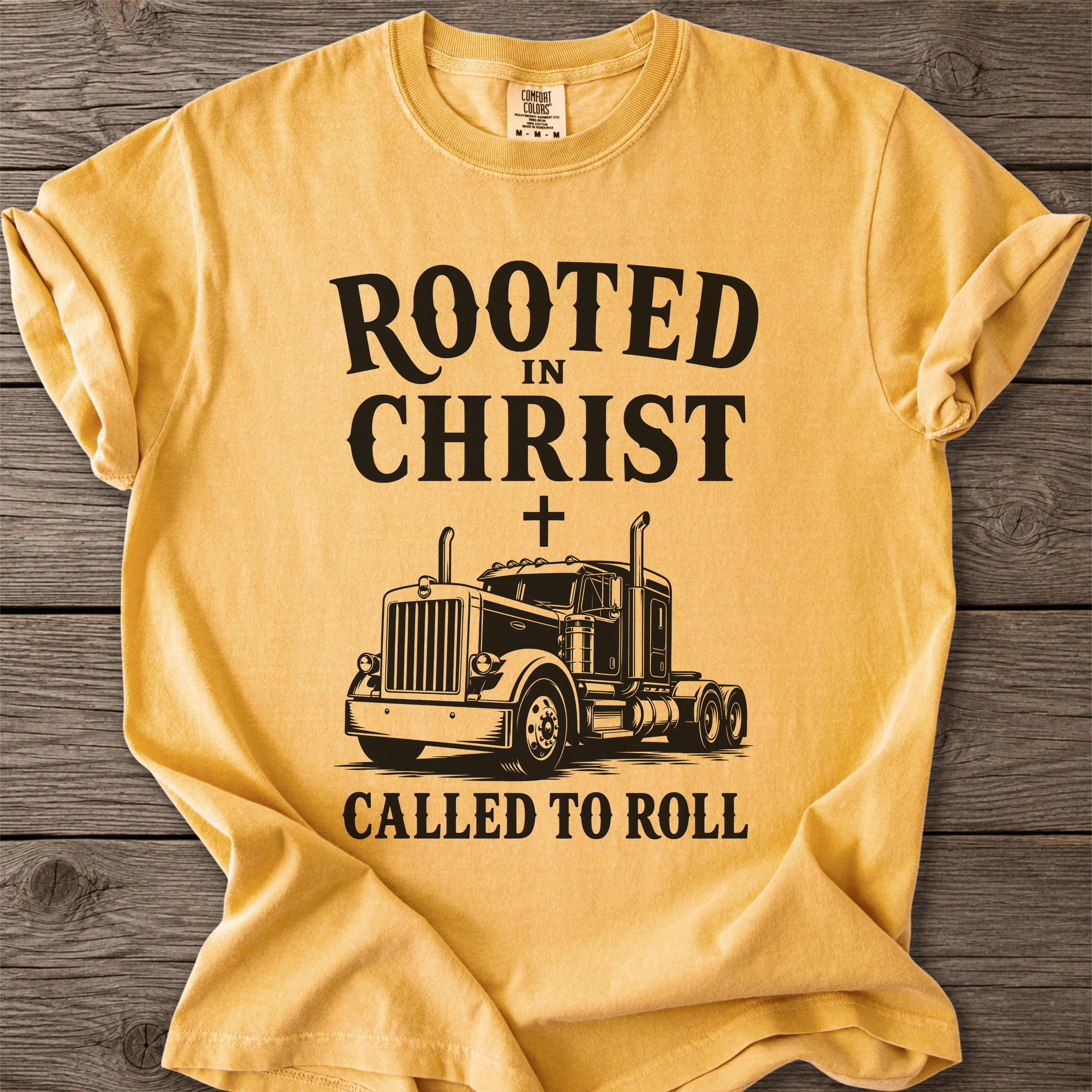 Rooted in Christ Trucker T-Shirt
