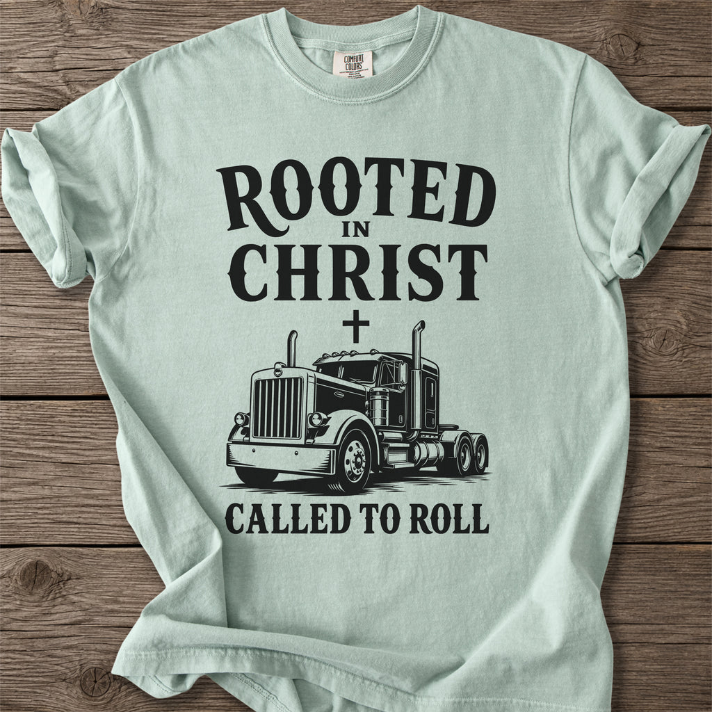 Rooted in Christ Trucker T-Shirt