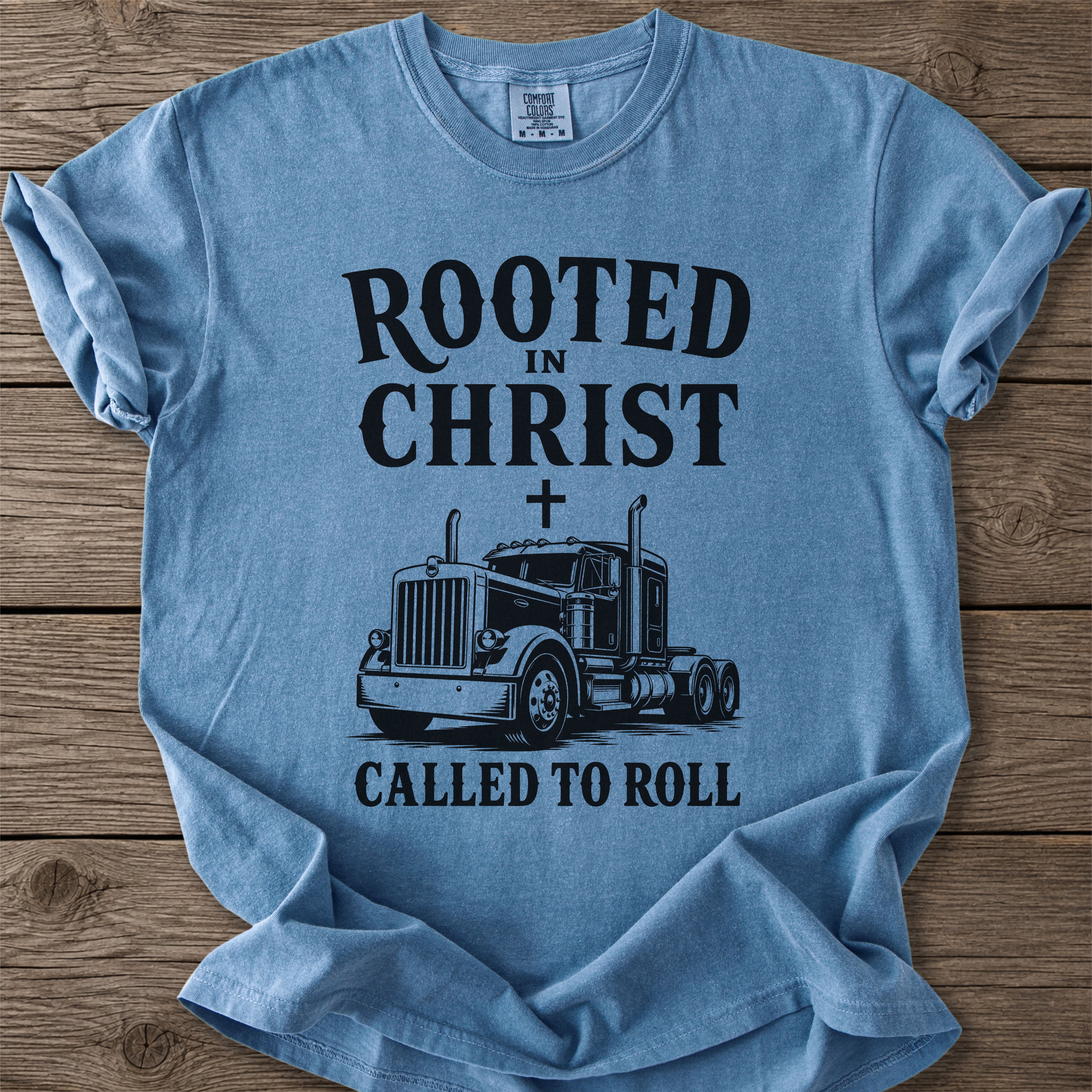 Rooted in Christ Trucker T-Shirt