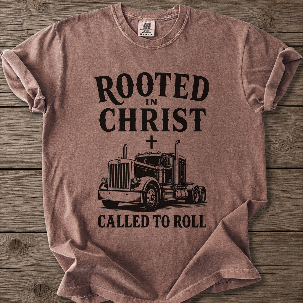 Rooted in Christ Trucker T-Shirt