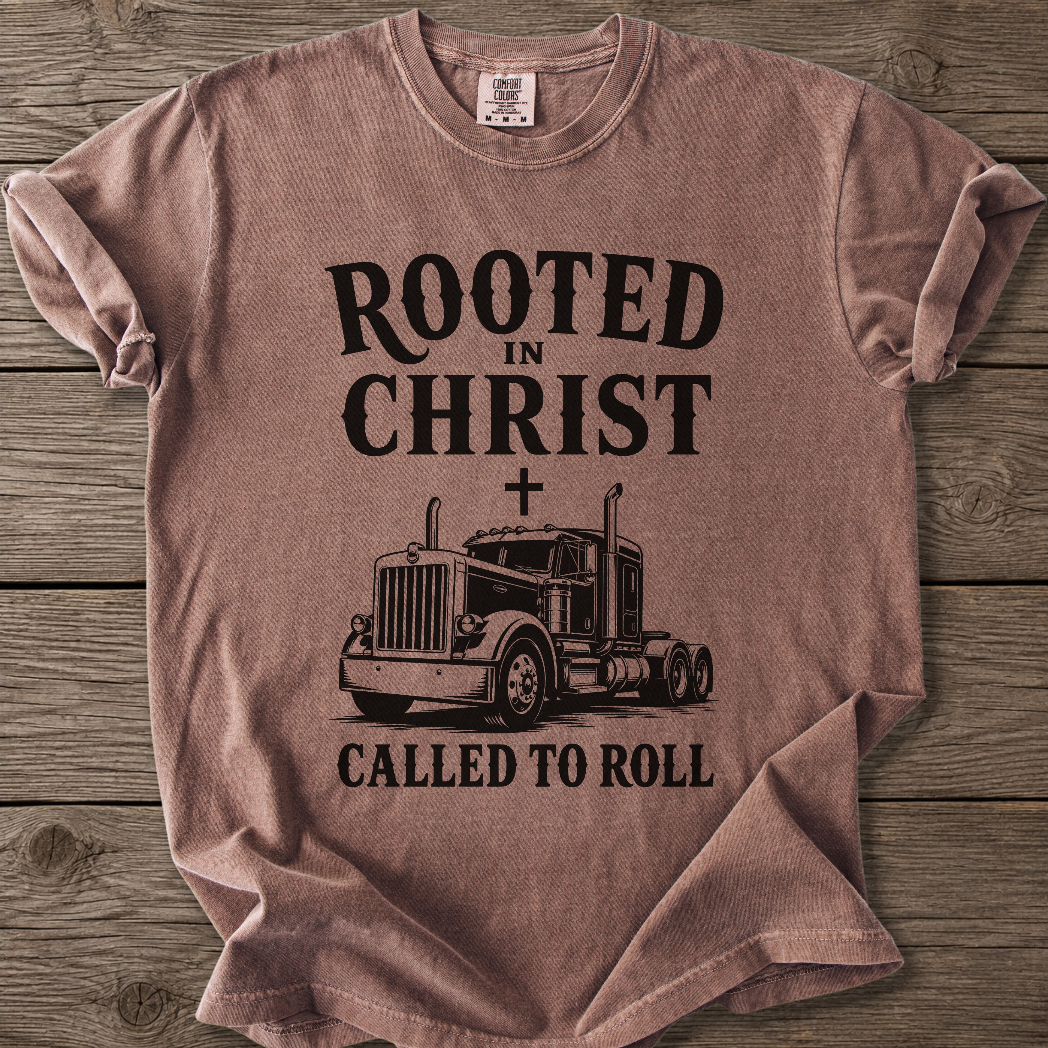 Rooted in Christ Trucker T-Shirt