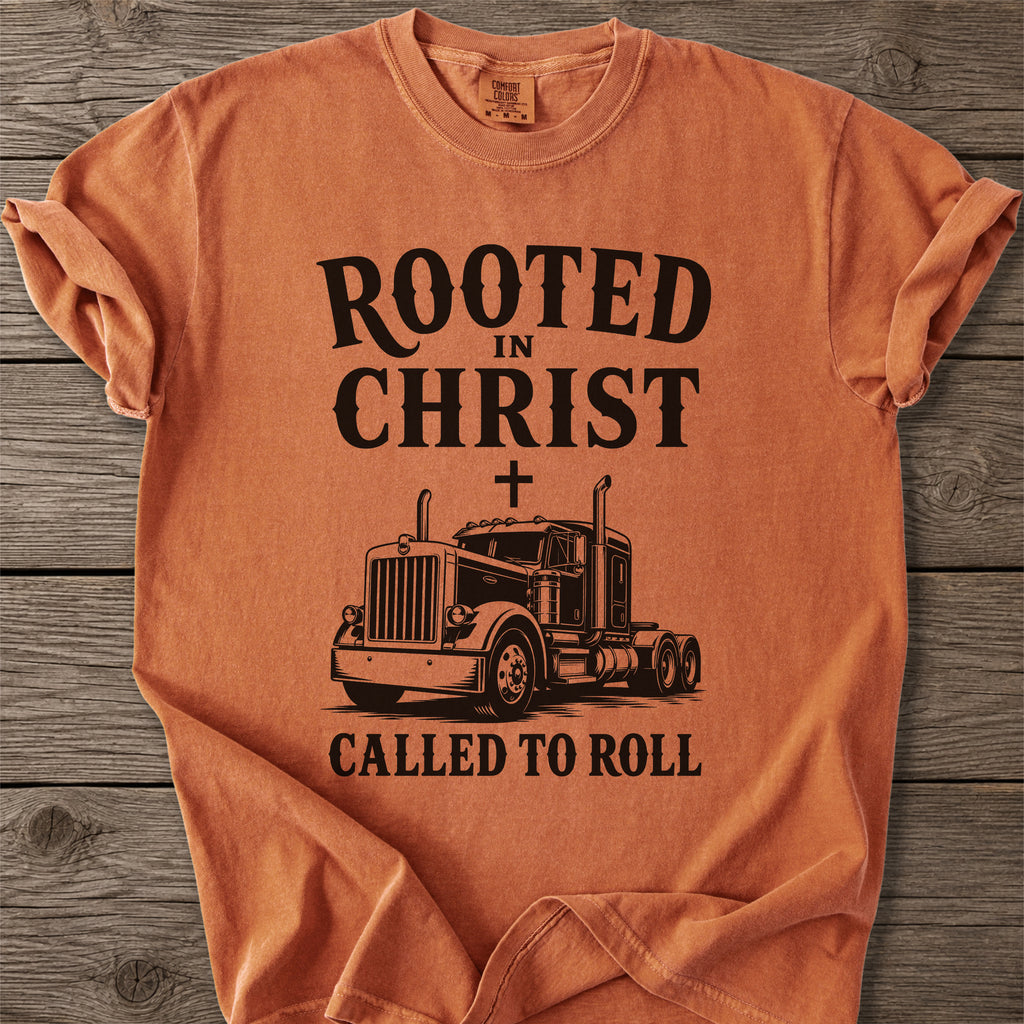 Rooted in Christ Trucker T-Shirt