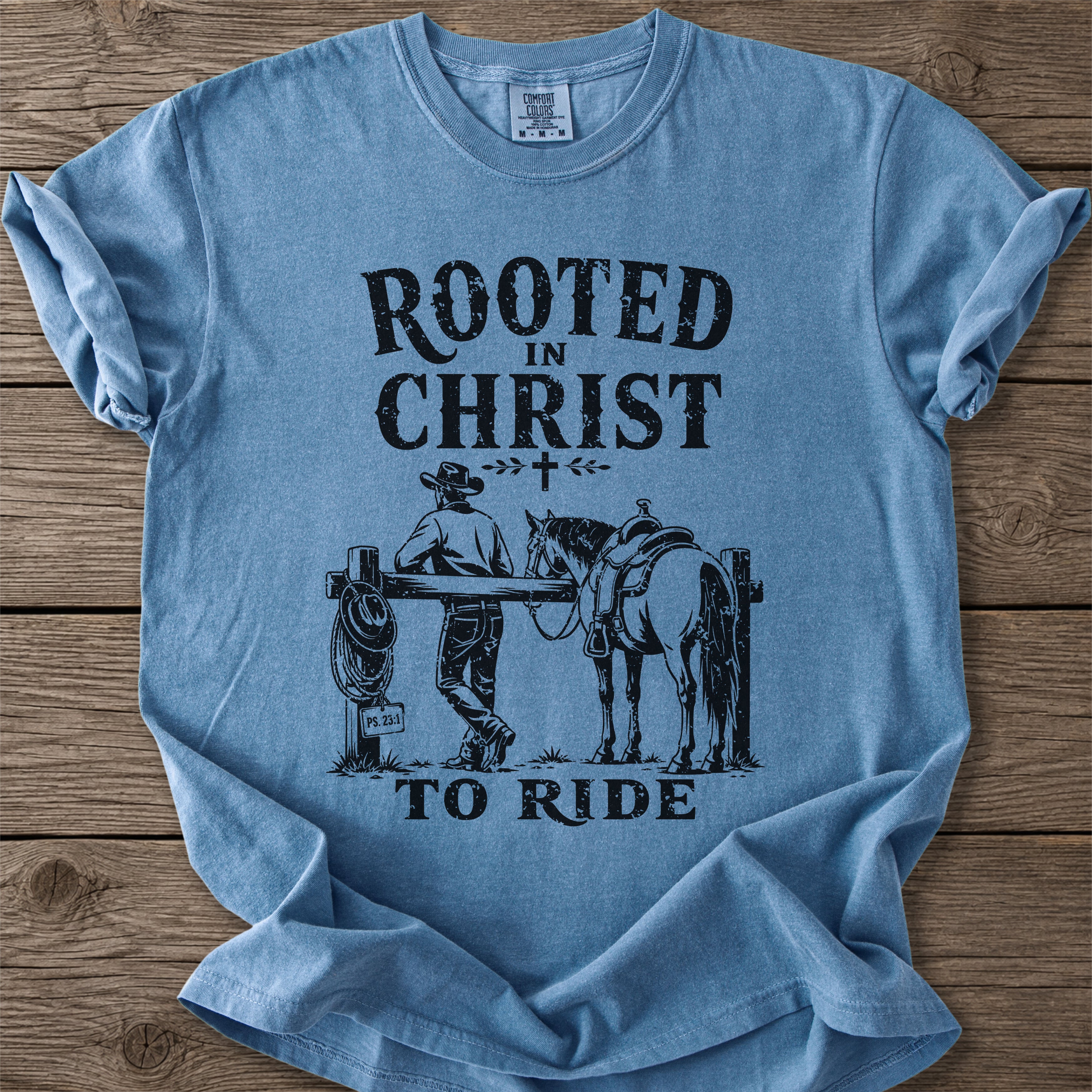 Rooted in Christ To Ride T-Shirt