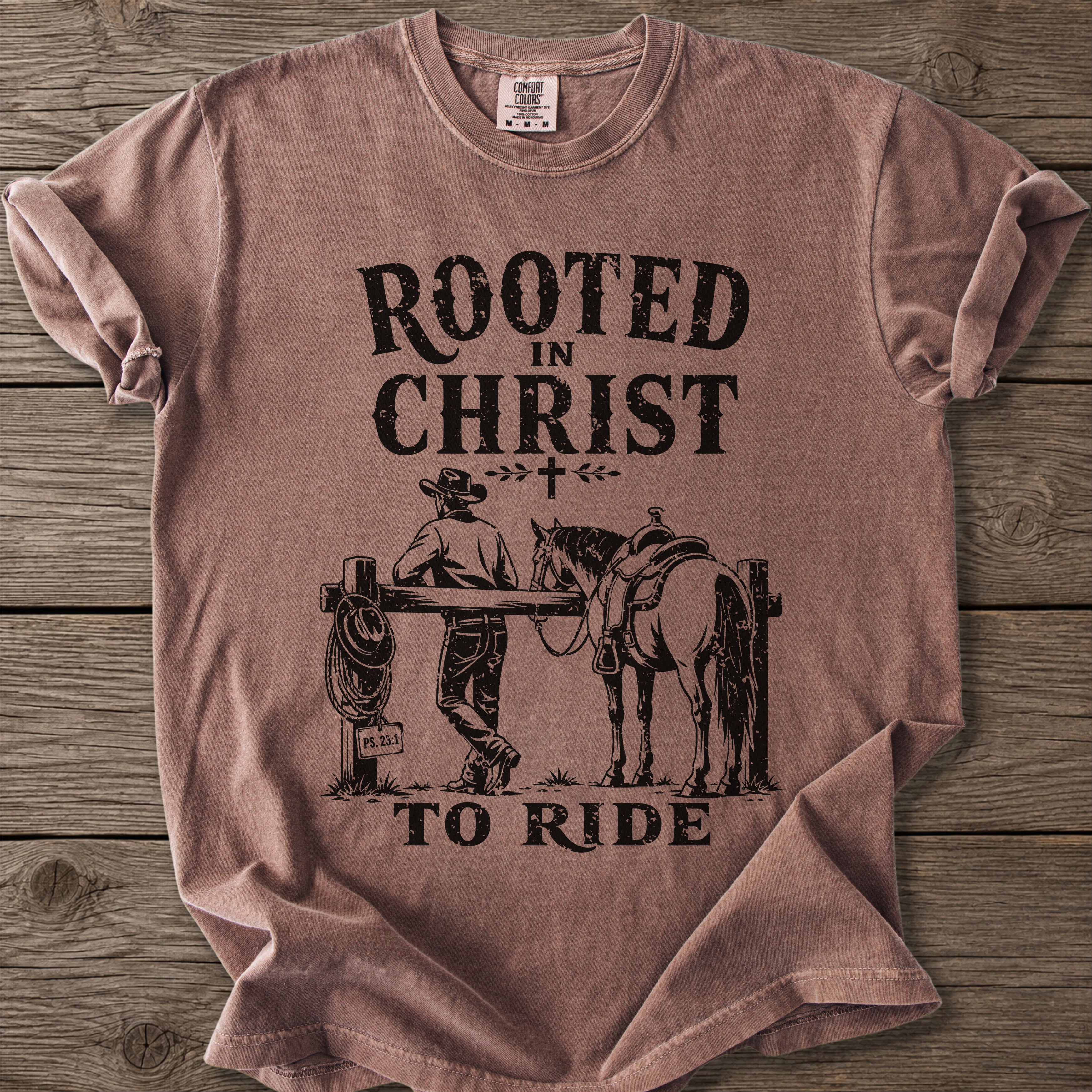 Rooted in Christ To Ride T-Shirt