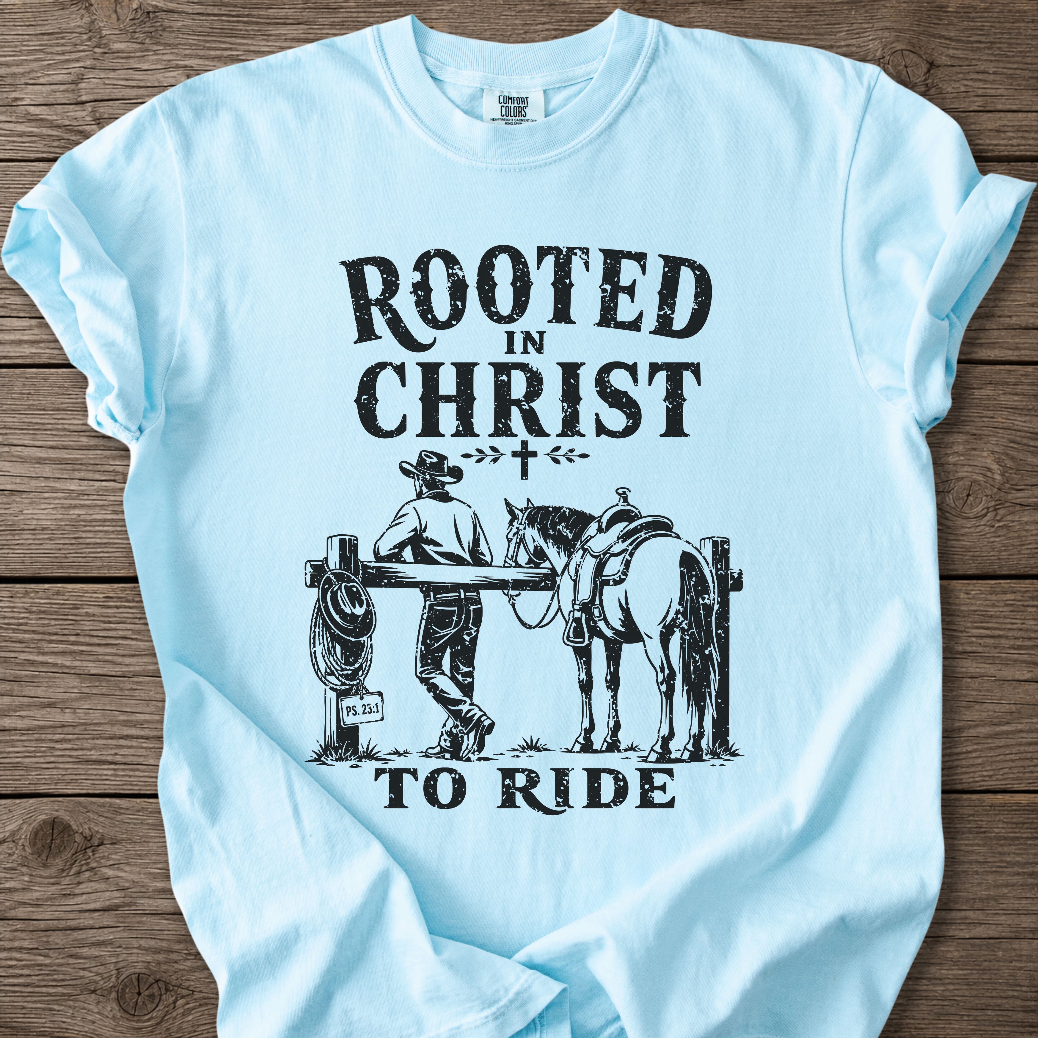 Rooted in Christ To Ride T-Shirt