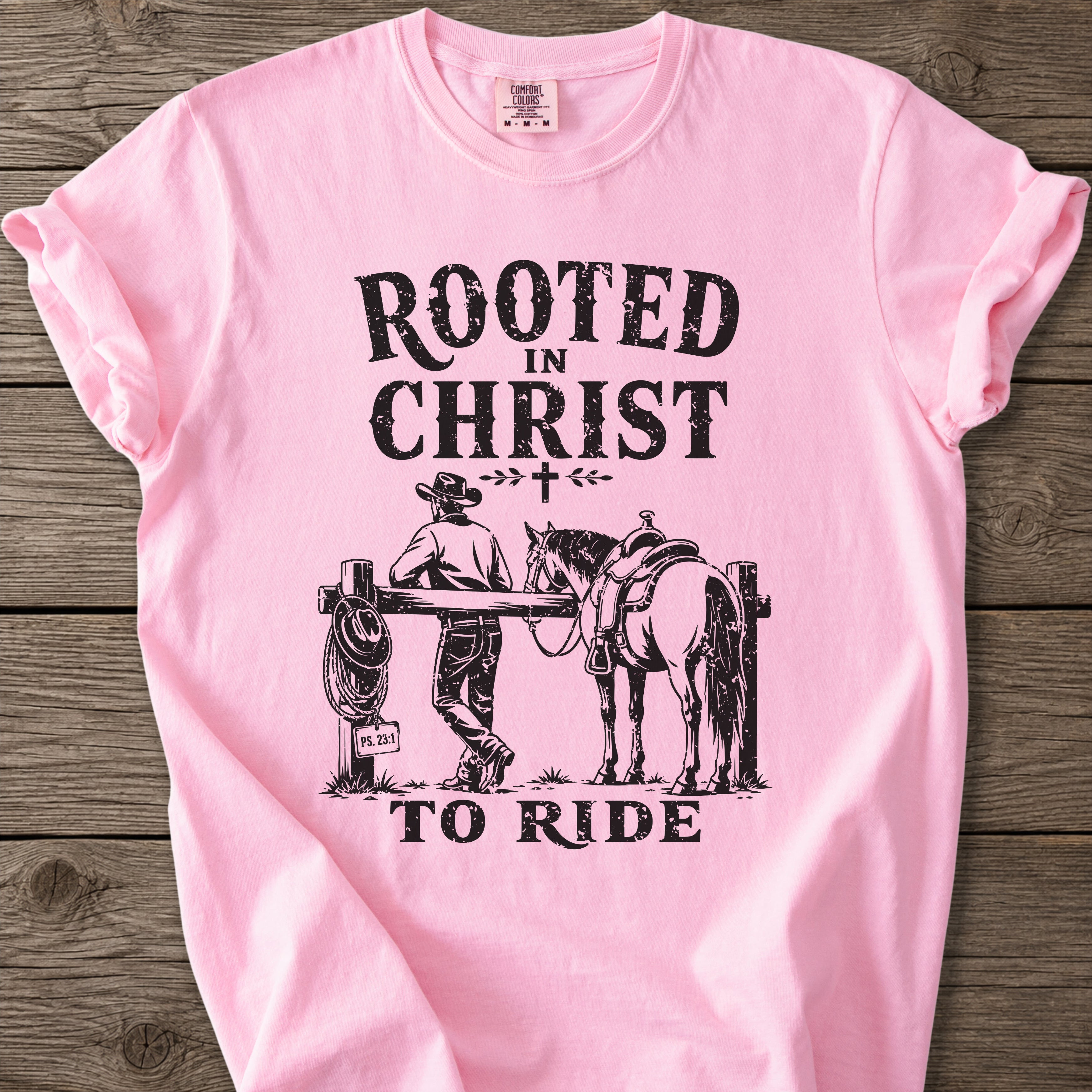Rooted in Christ To Ride T-Shirt