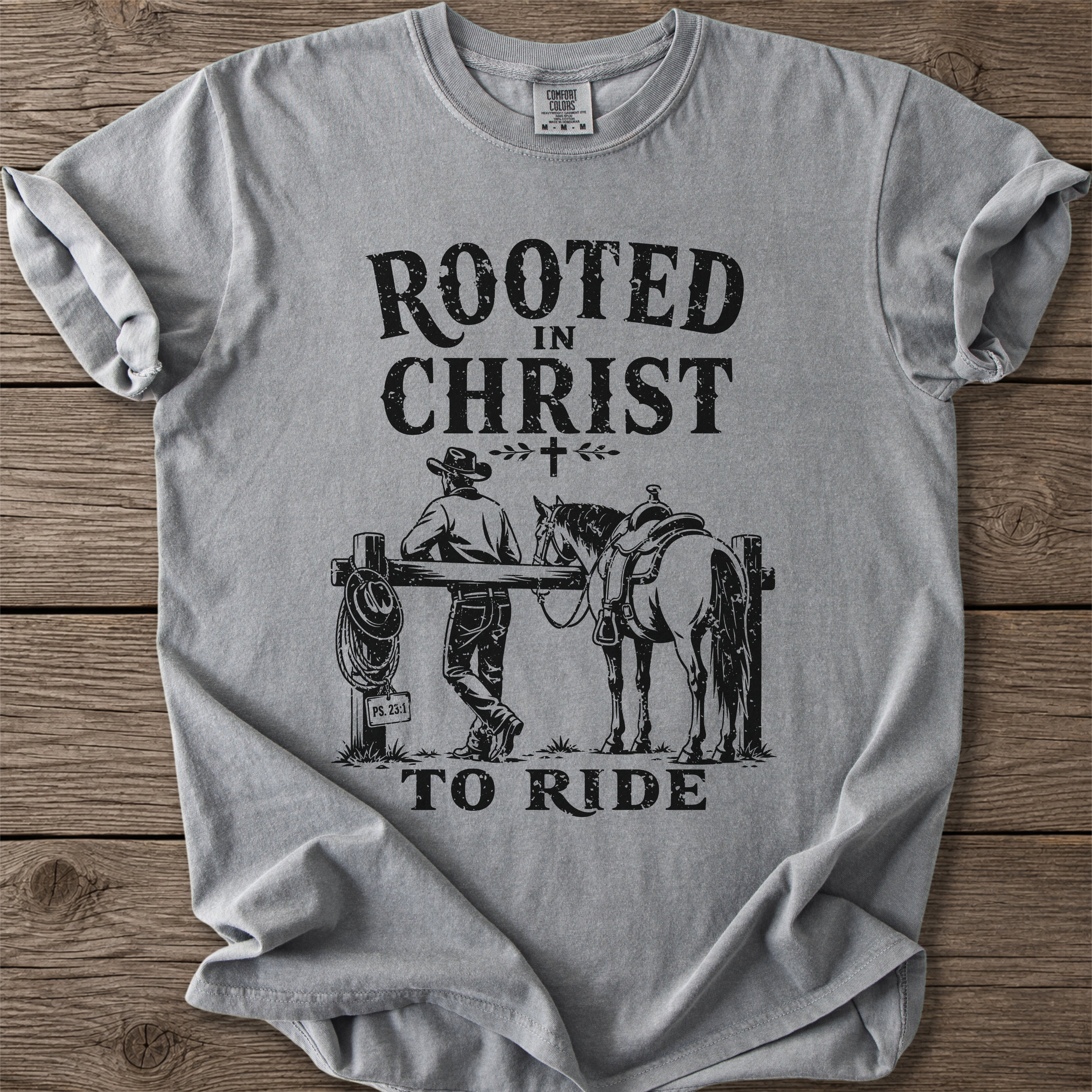 Rooted in Christ To Ride T-Shirt