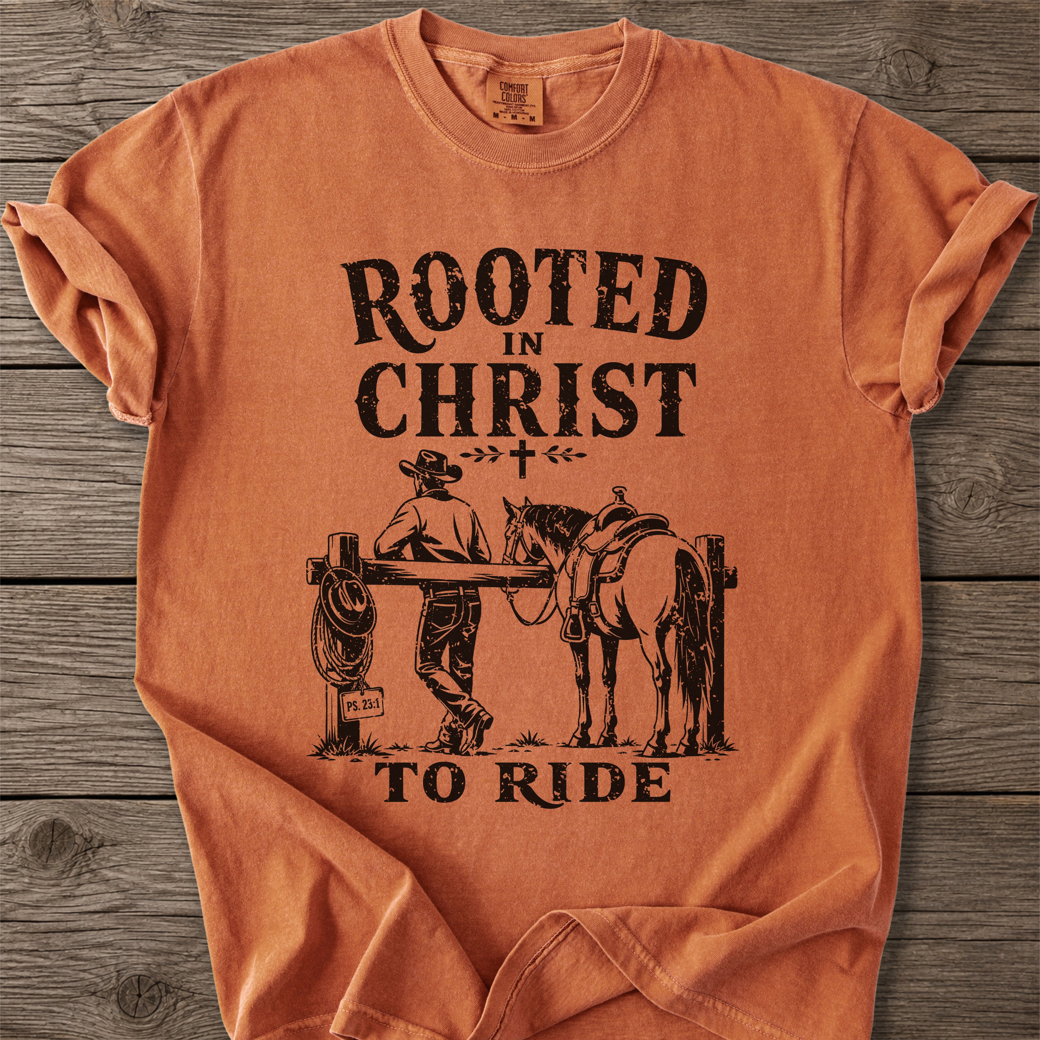 Rooted in Christ To Ride T-Shirt