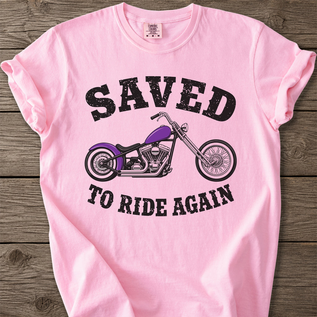 Saved to Ride Faith Motorcycle T-Shirt