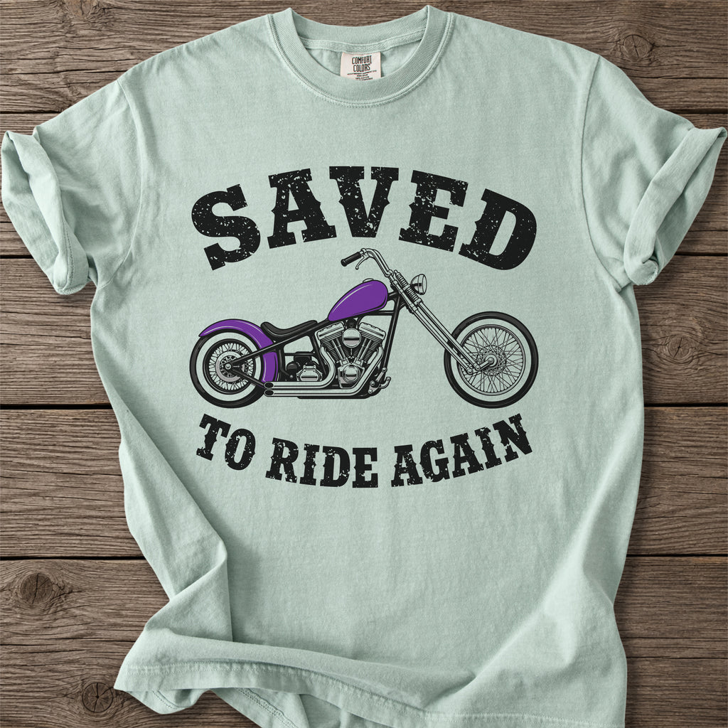 Saved to Ride Faith Motorcycle T-Shirt
