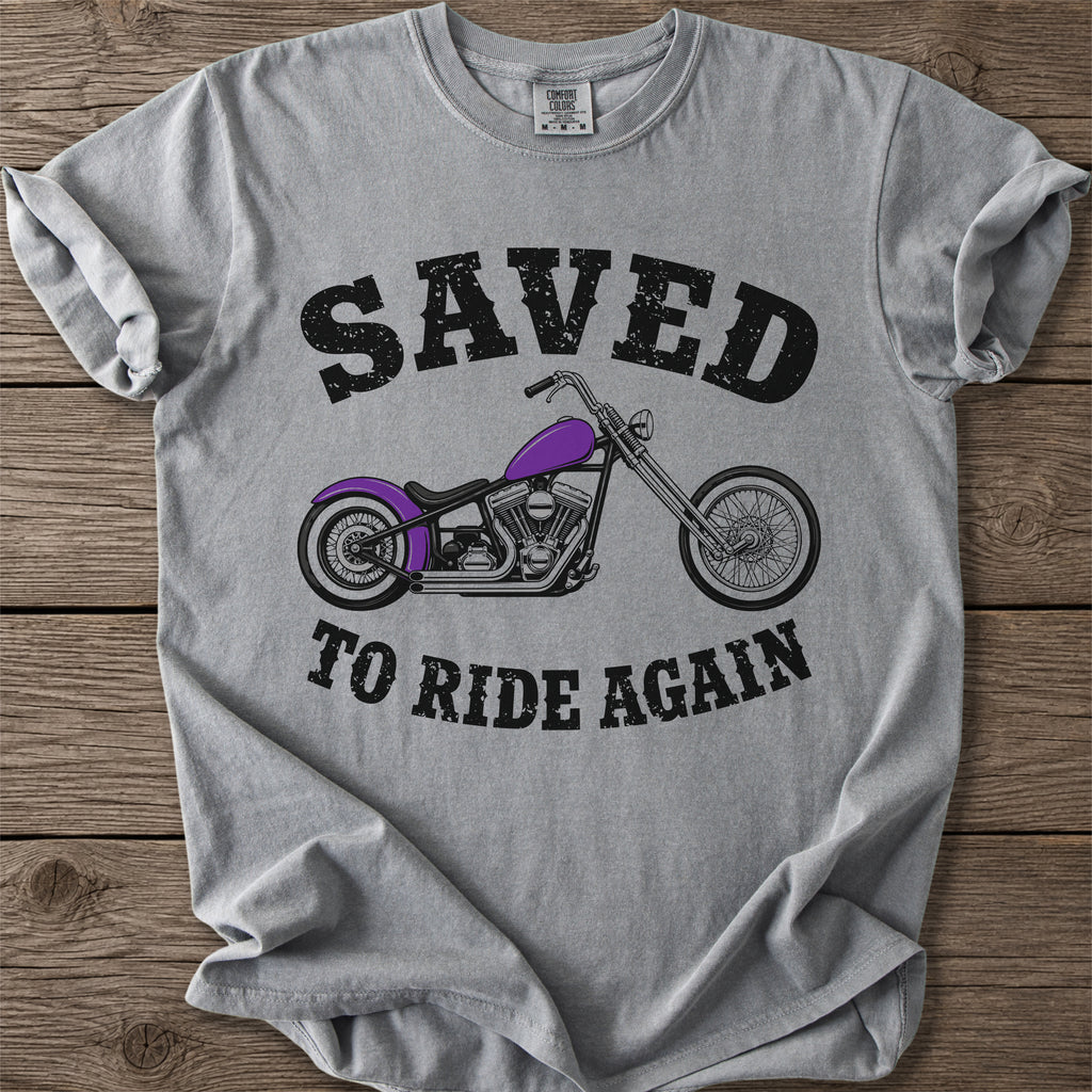Saved to Ride Faith Motorcycle T-Shirt