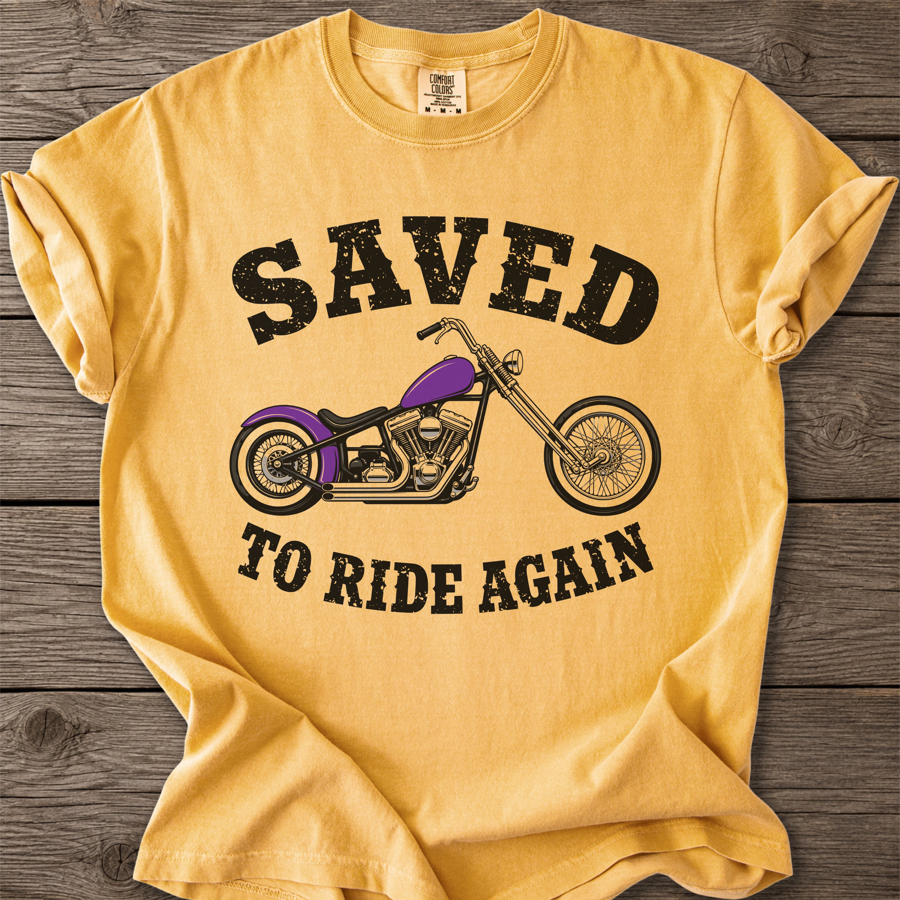 Saved to Ride Faith Motorcycle T-Shirt