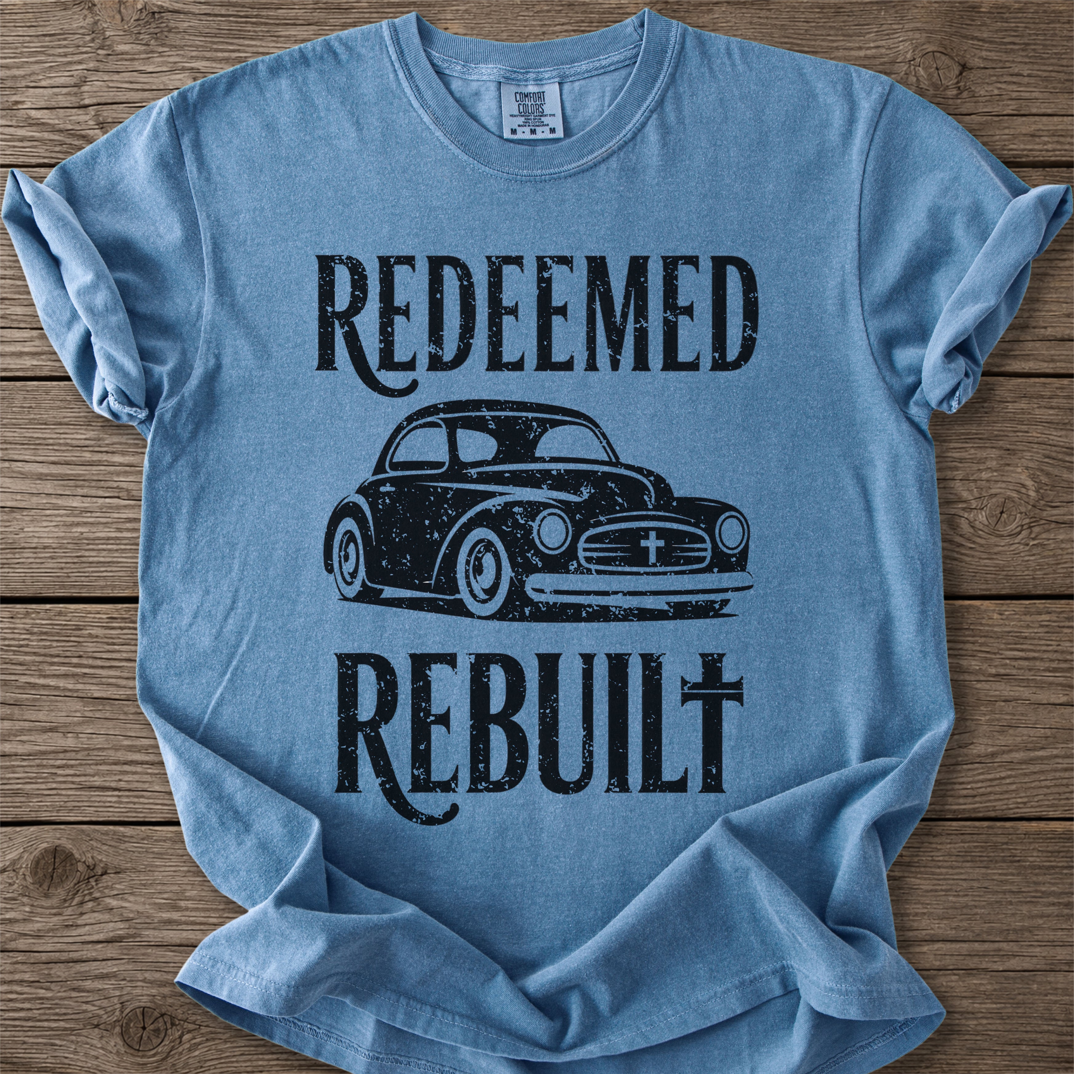 Redeemed & Rebuilt Car T-Shirt
